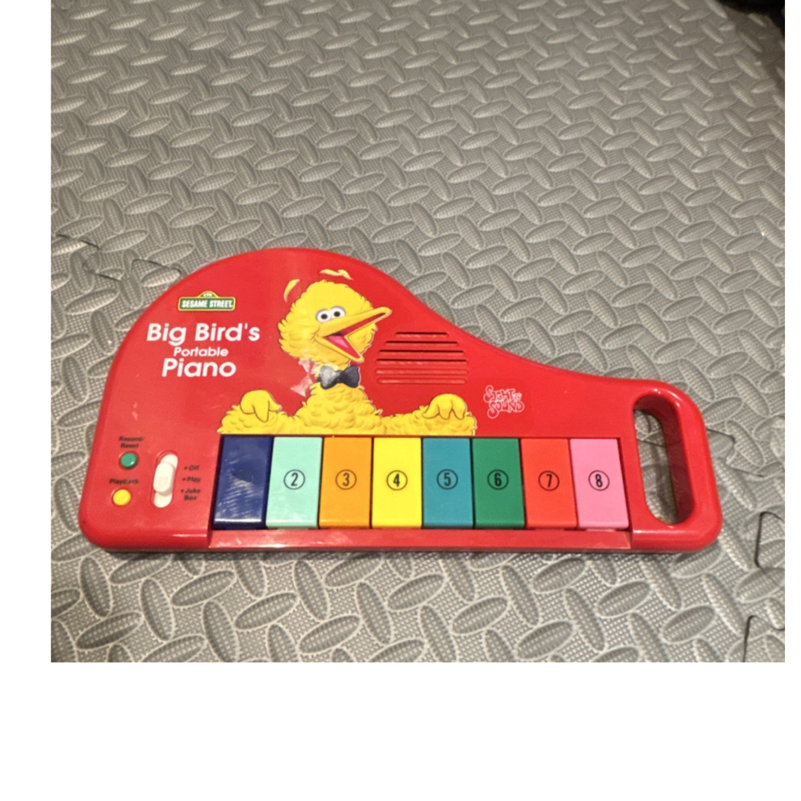 Sesame Street Big Bird’s Portable Piano Toy for Kids Ages 3-7 Years, 3-4, 4-7