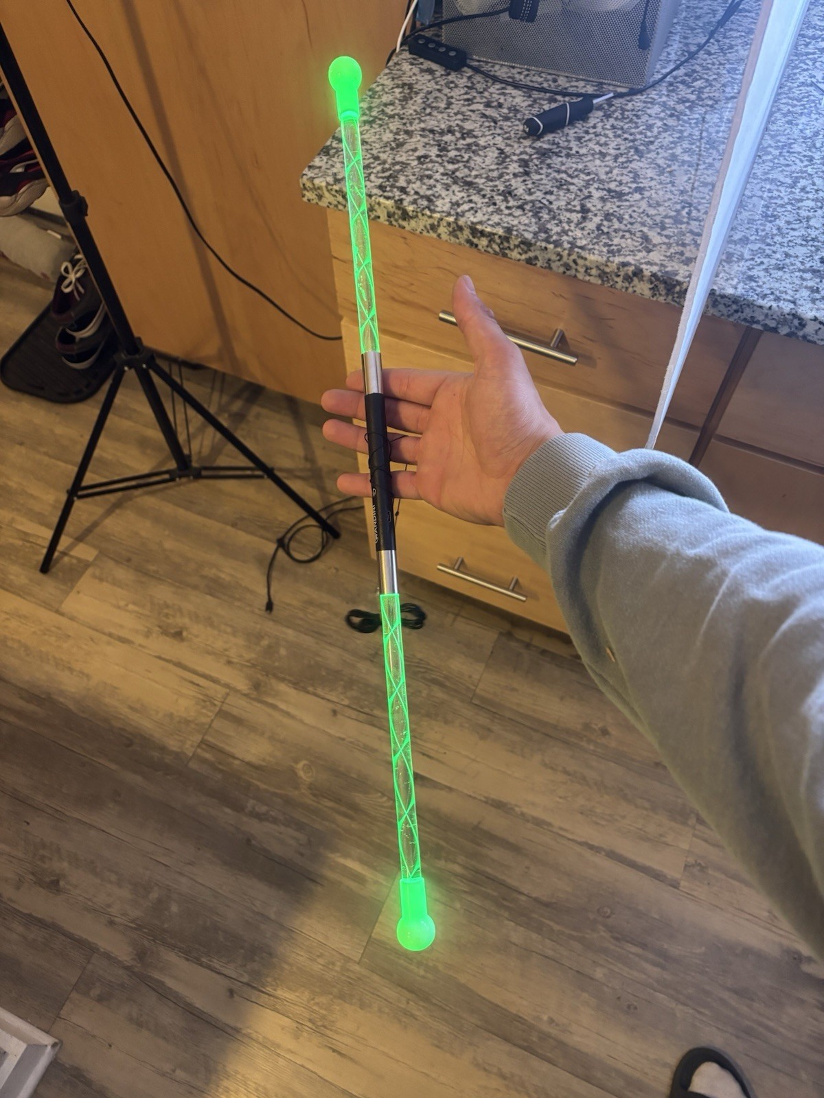 Wandini Glow.0 Magic Wand Collapsible LED Levitation Wand USB Rechargeable USED