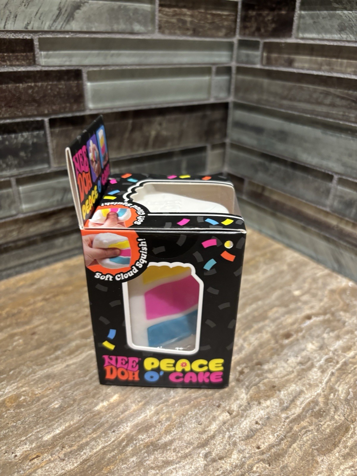 Nee doh Peace O’ Cake Multi-Color Sensory Toy NEW AUTHENTIC