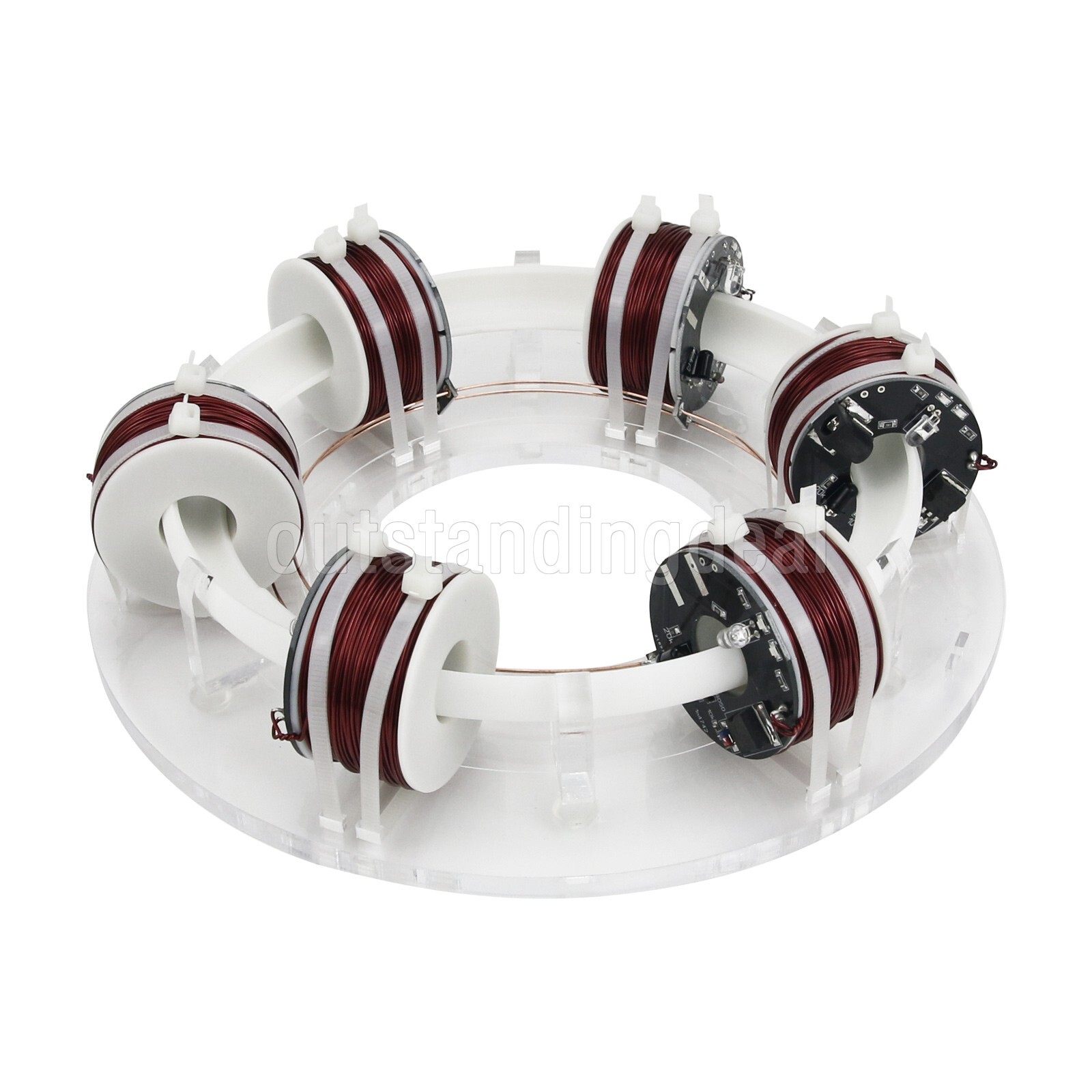 Ring Accelerator 6-Coil Version Unassembled Magnet Scientific Experiment Toy Kit