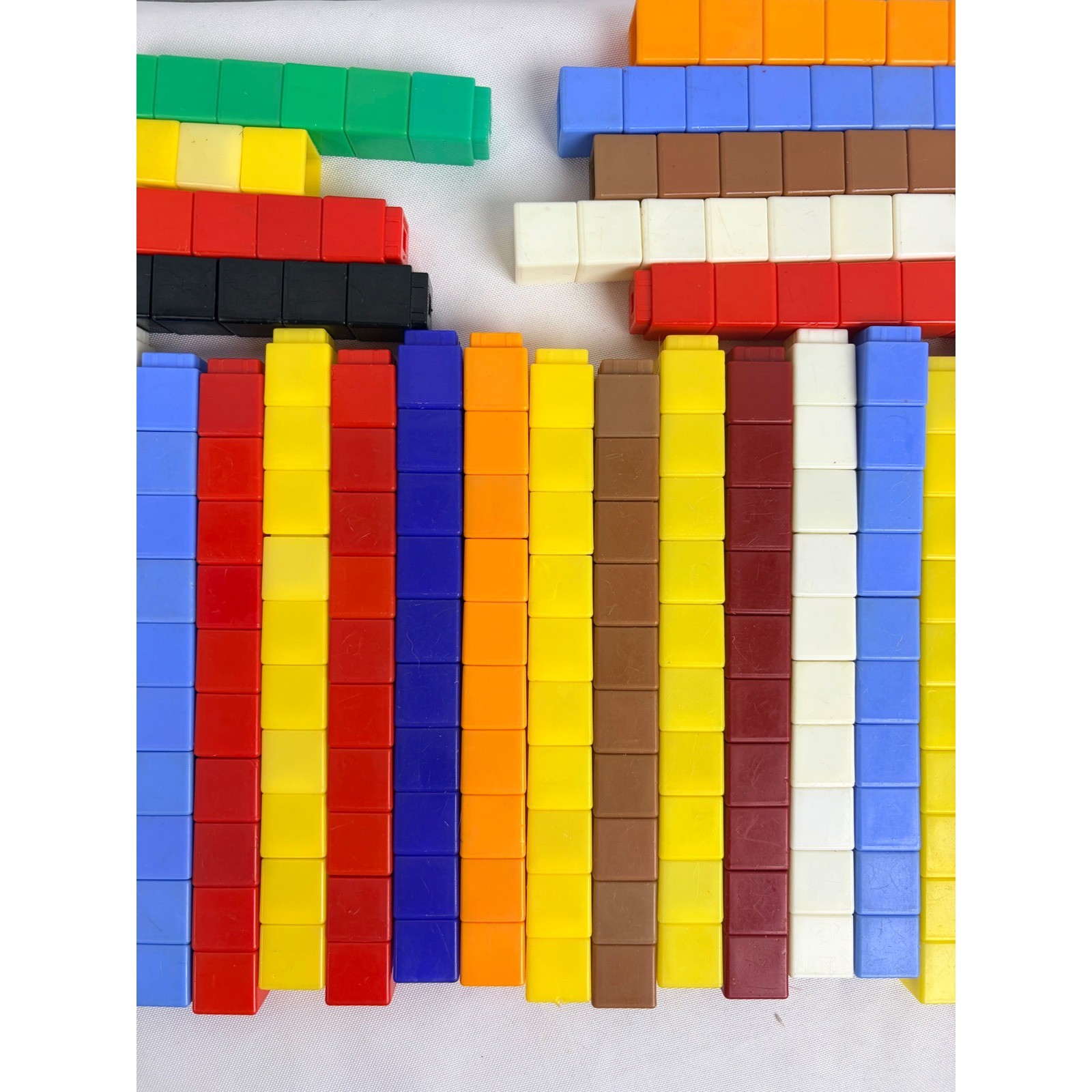 Math Link Cubes 280 Piece Set Multicolored Interlocking Counting Blocks Toy