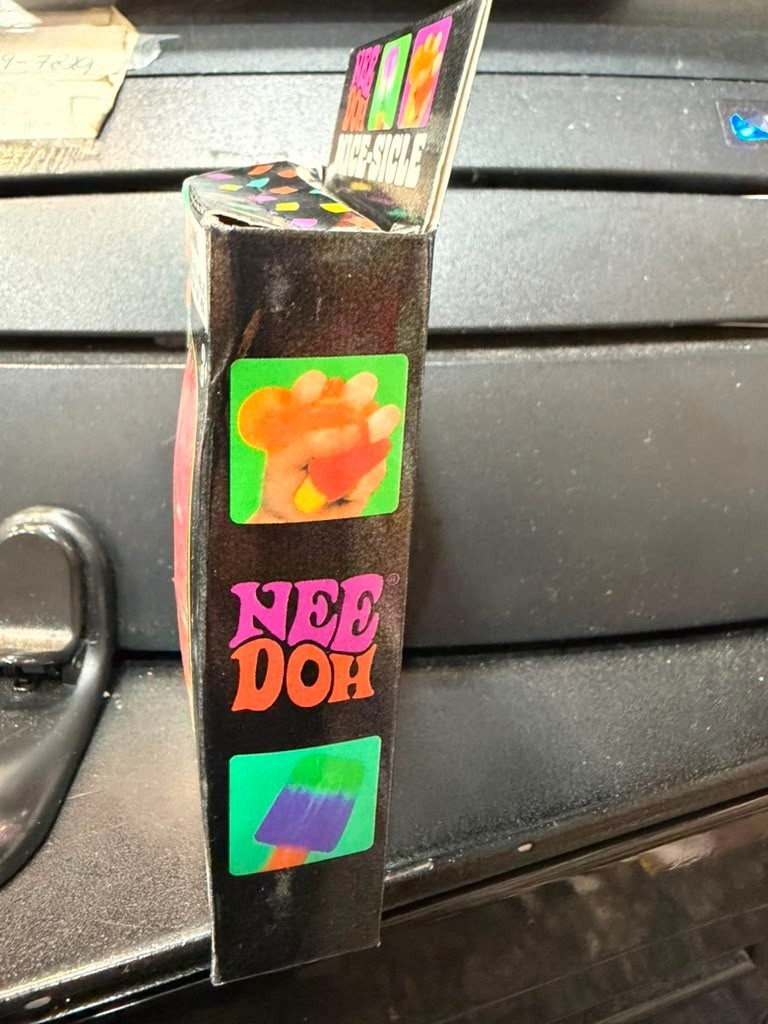 PINK & YELLOW Needoh NICE-SICLE Popsicle Nicesicle Jelly Squishy Toy NEE DOH NEW