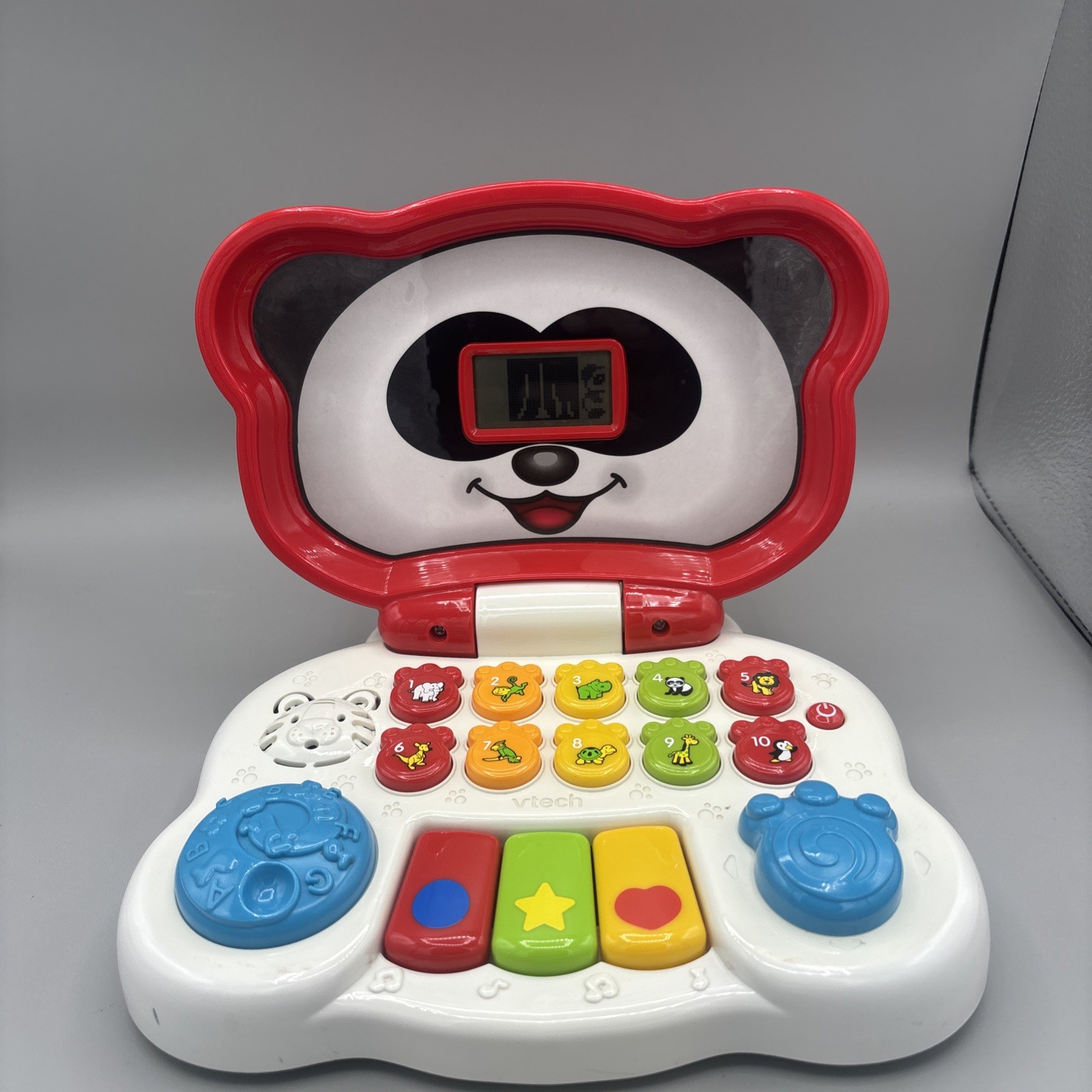 VTECH ANIMAL FRIENDS TODDLER LAPTOP Model 1031 Animals Numbers Shapes Music
