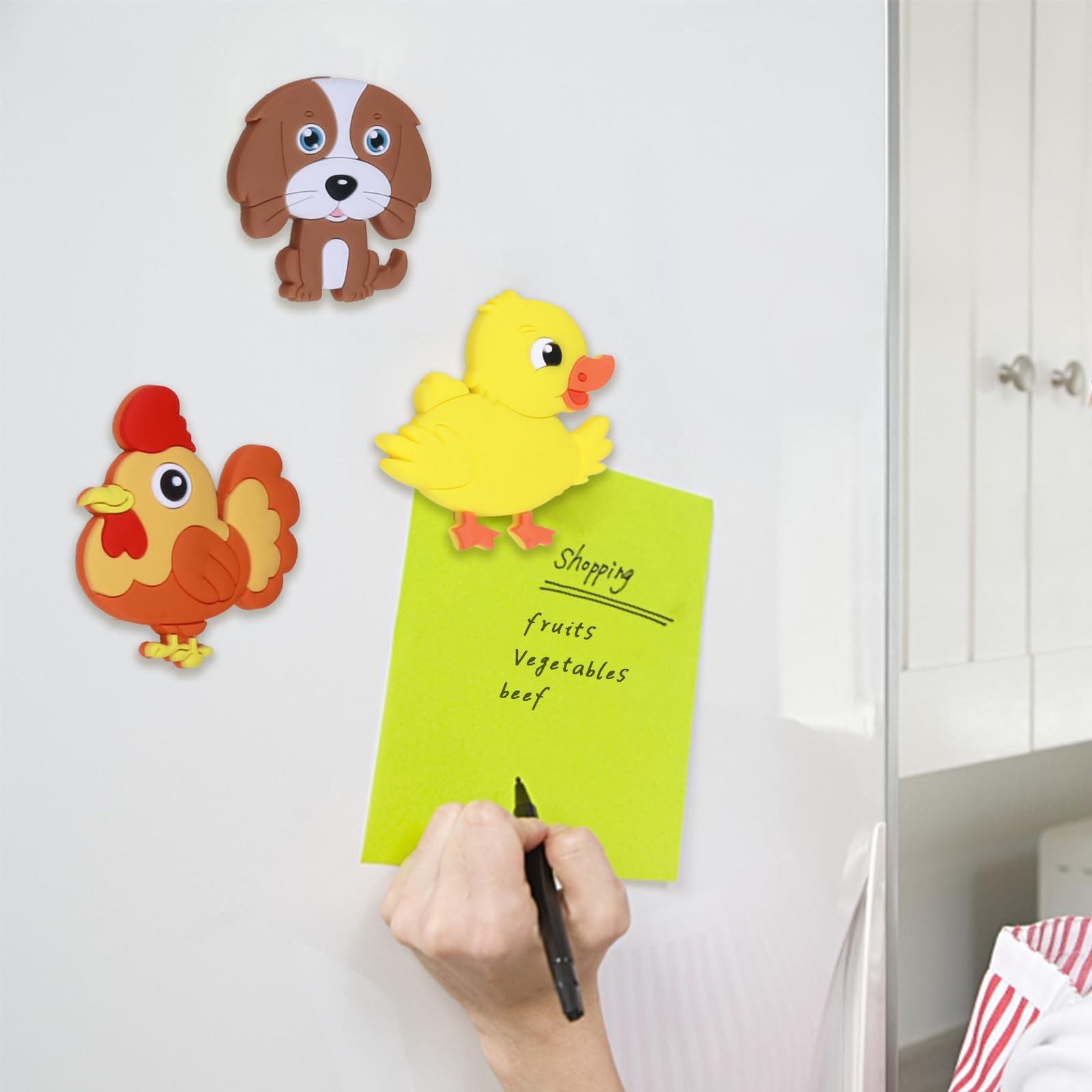 SUPINEEDO Refrigerator Magnets for Kids, Cute Medium, 10 Pcs Farm