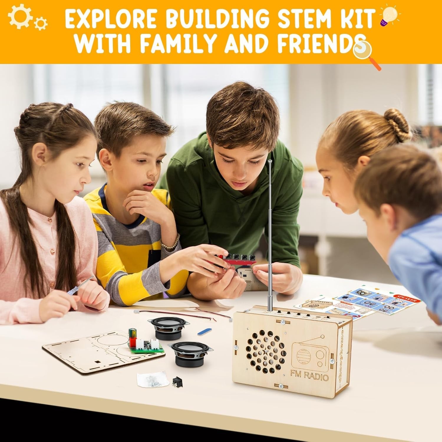 Stem Projects Toys for Boys age 8-12 12-14 Science Kit Building Own Bluetooth…