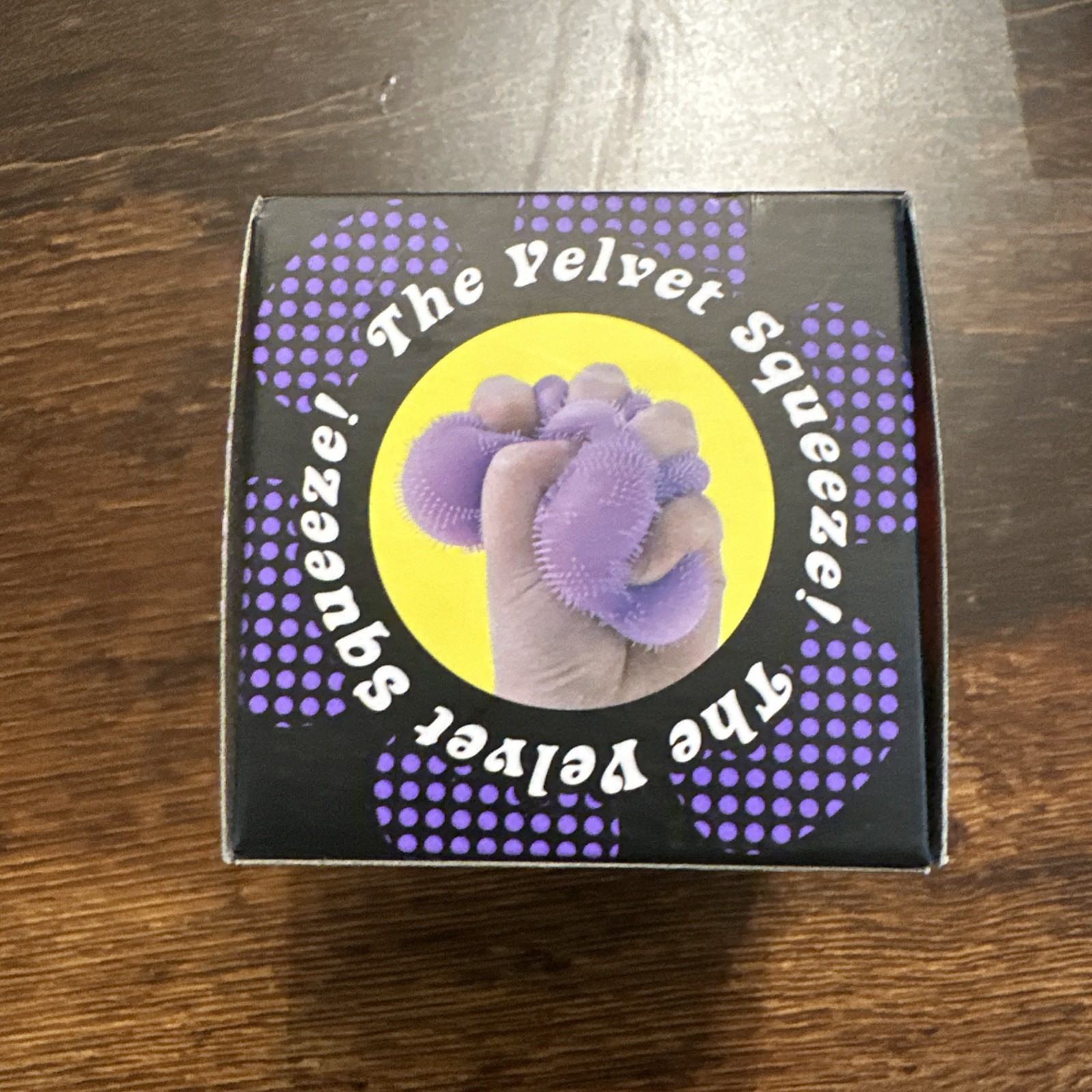 Nee Doh Fuzzball Flower Power In Purple The Velvet Squeeze Brand New