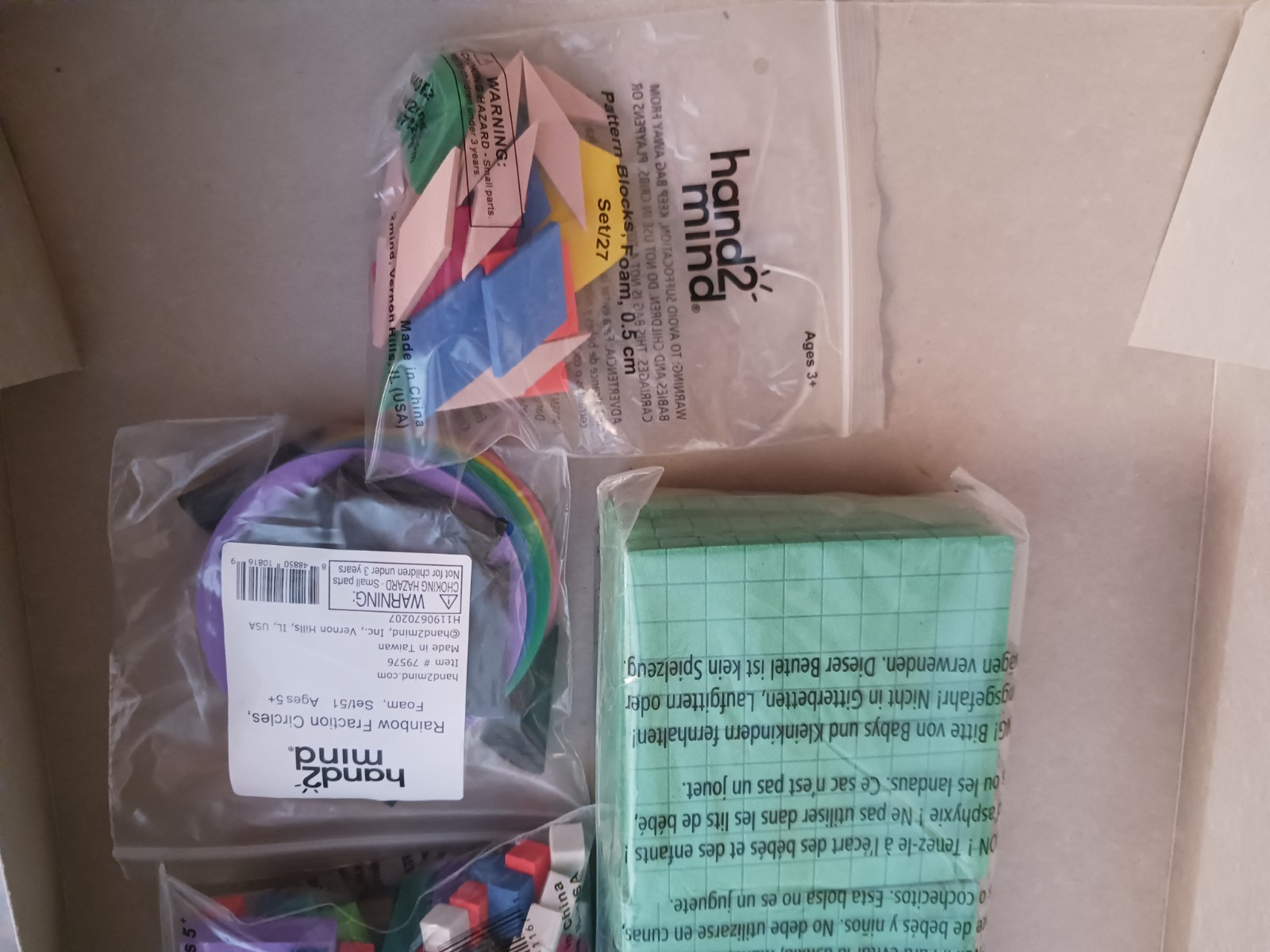 Hand2mind Math Manipulatives Kit – unknown if this is fully complete