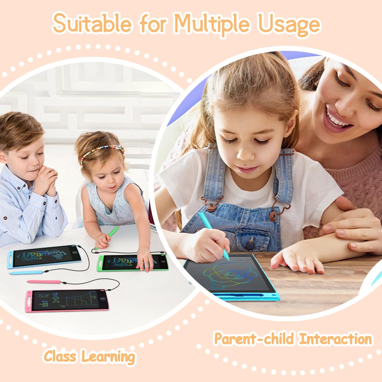 32 Pack LCD Writing Tablet for Kids Drawing Tablet 8.5″ Upgraded Drawing Pad …