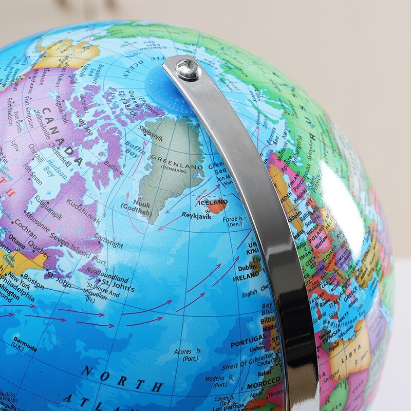 World Globe English Version World Map Globe with LED Light Geography