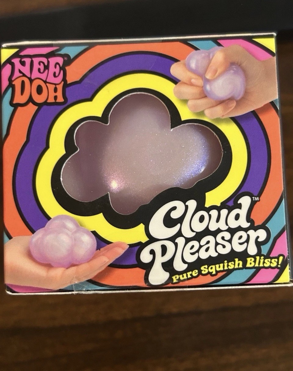 Nee Doh Cloud Pleaser Squishy, Purple, Rare, Authentic, Brand New-Unopened