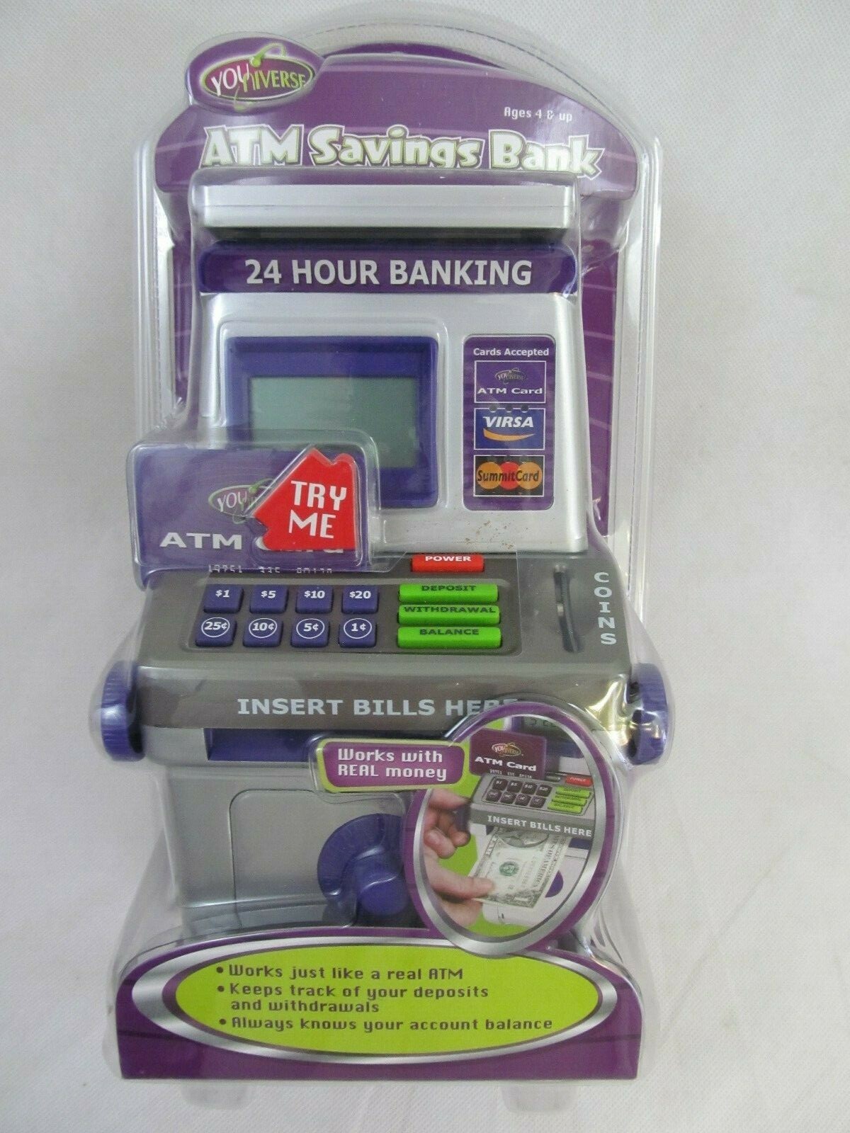 NIB Collector Toy 2004 YoUniverse ATM Savings Bank Summit Learning Machine