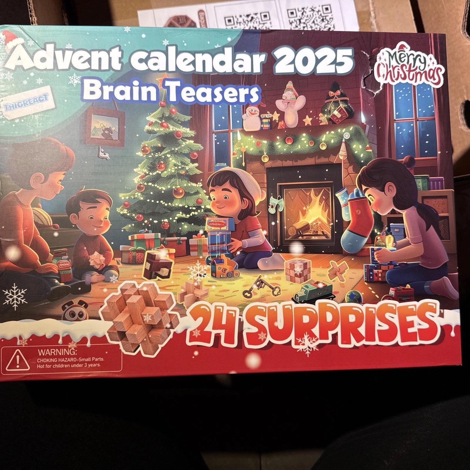 Advent Calendar 2025-24 Days of Brain Teaser Puzzles Toys Kit – Christmas Cou…