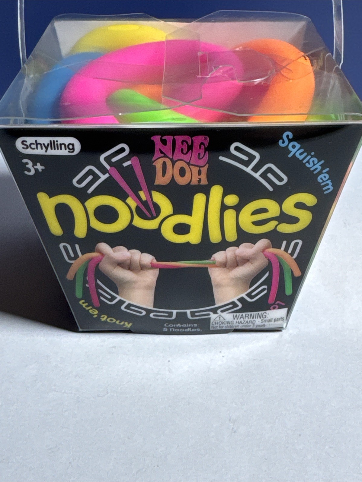Nee Doh Noodlies Sensory Fidget Toy, 5 Colors, Authentic Schylling HTF Ages 3+