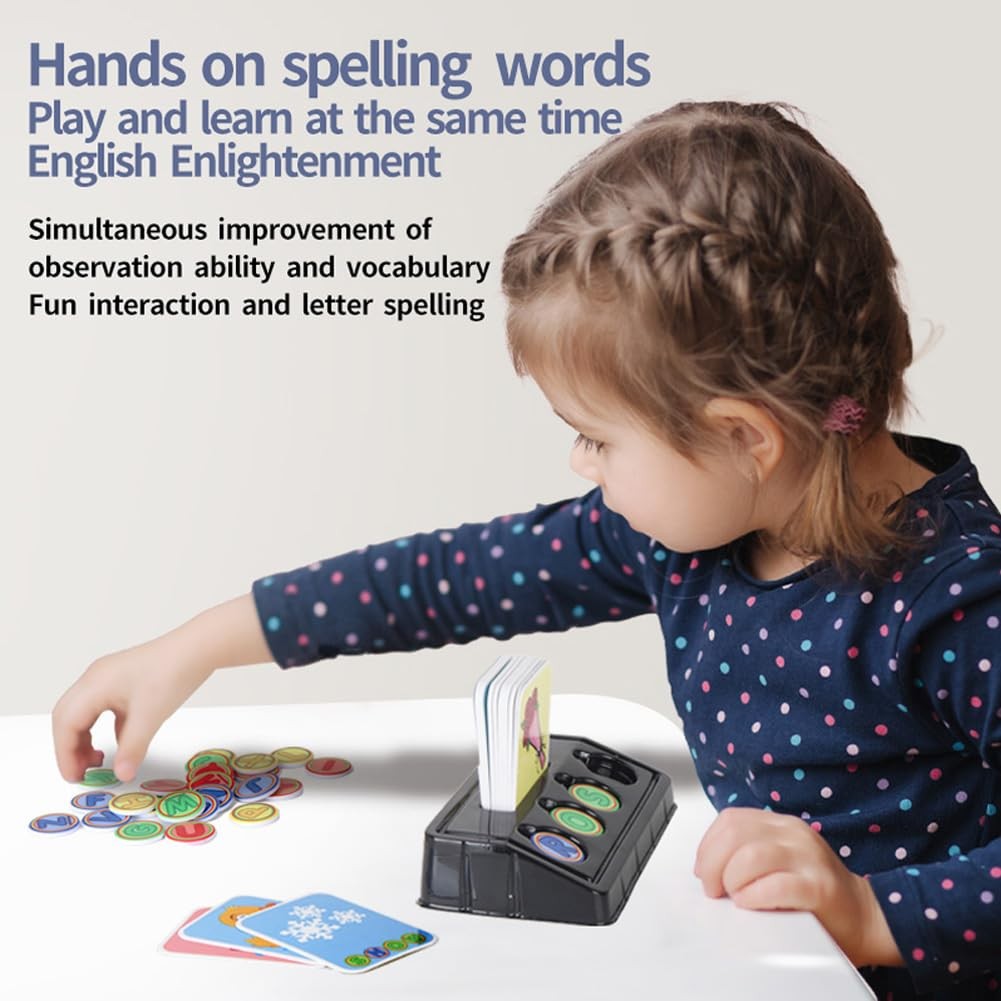 OPTSPTOY Matching Letter Game for Preschooler Age 3+ – 3″ x 5″