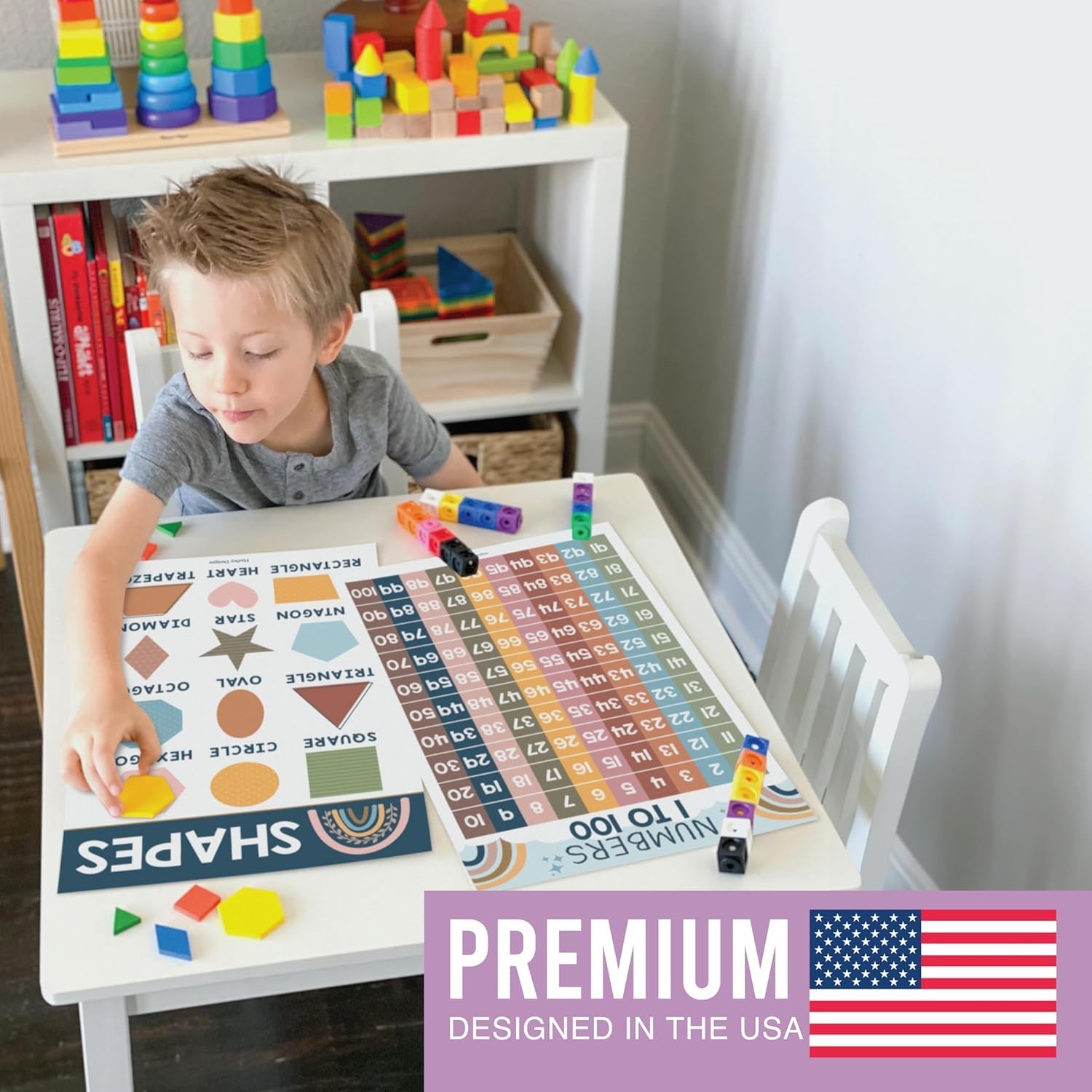 16 Educational Posters for Toddlers 1-3 – Learning Poster for Kids Ages 3-5, …