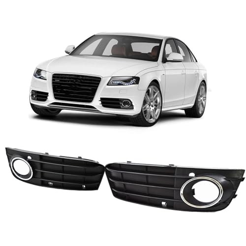 Front Bumper Fog Light Grille Grill Cover Replacement for A4 B8 A4L 2009-2012