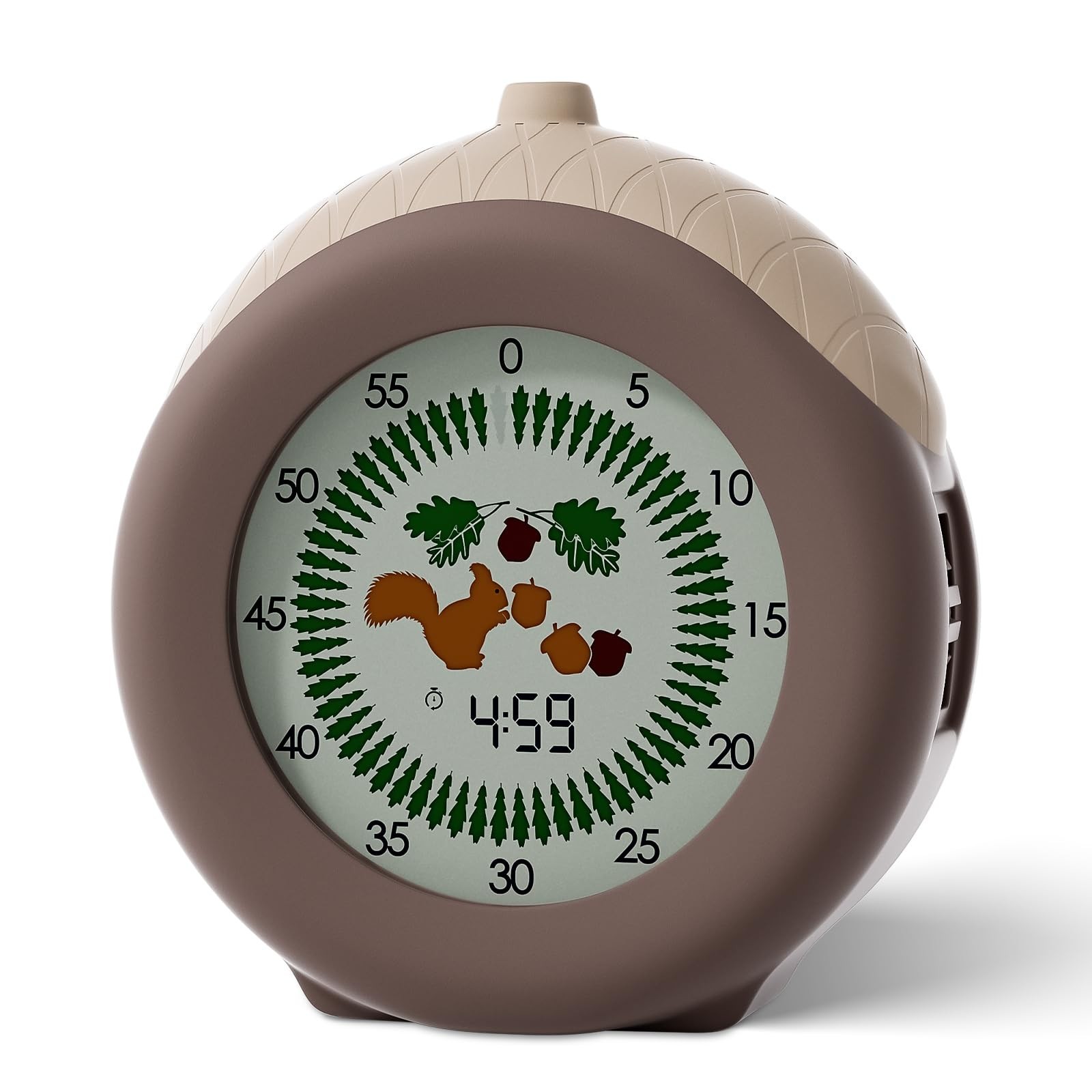 Visual Timer for Kids, 299 Minute Cute Squirrel Timer, Digital Timer with Pau…