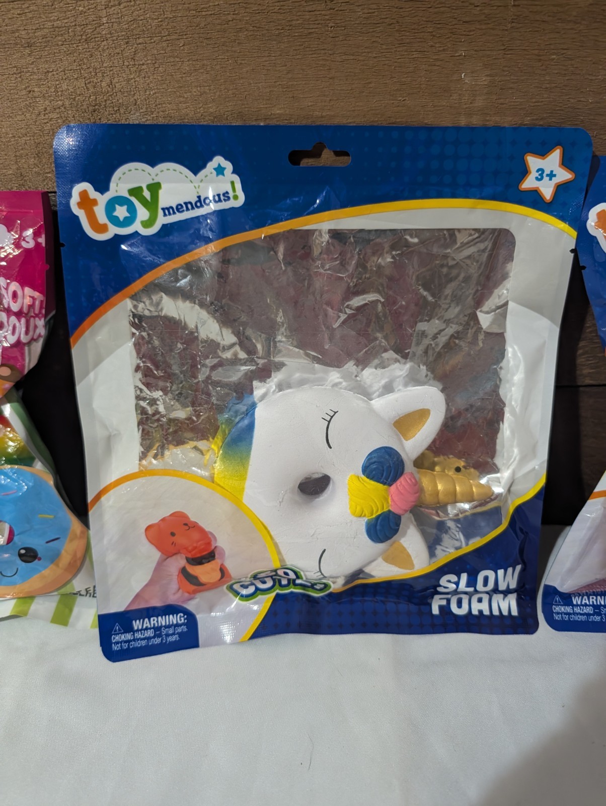 Squishy Foam Food Toys Lot Of 3 Donuts And Cupcake