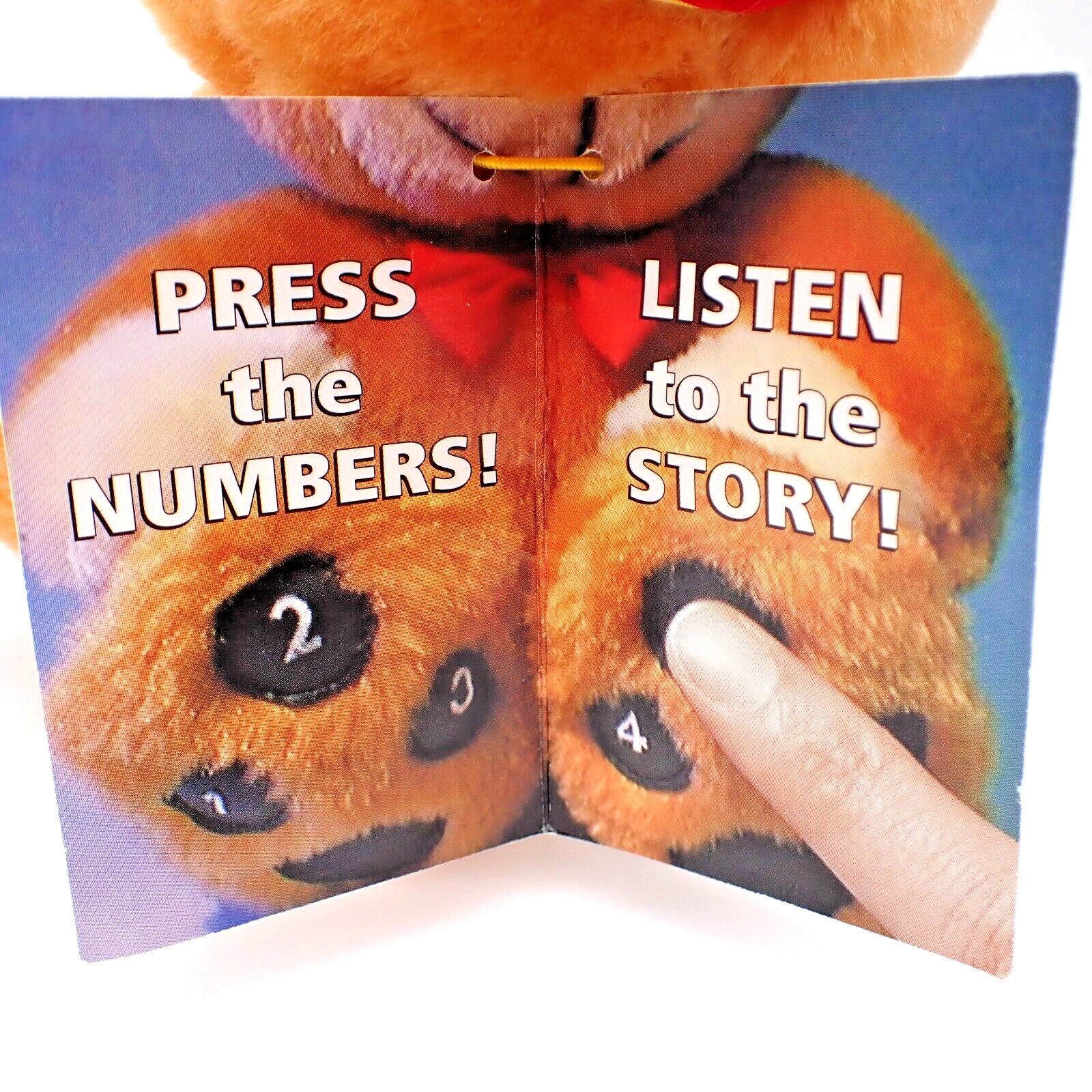 Vtg Talking Baby Bear’s Read-A-Long Goldilocks And The Three Bears Plush Toy