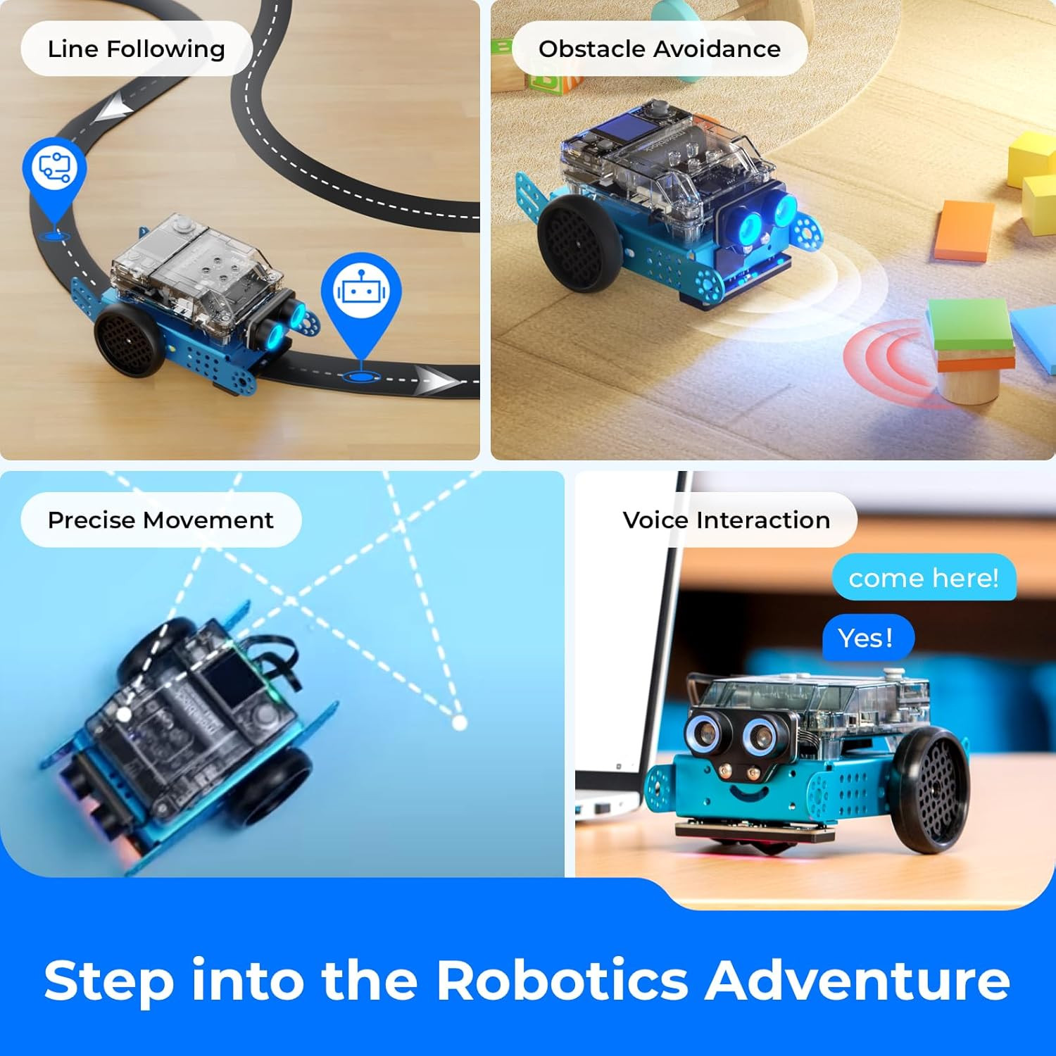 Mbot2 Coding Robot for Kids, Code Learning Support Scratch & Python Programming,