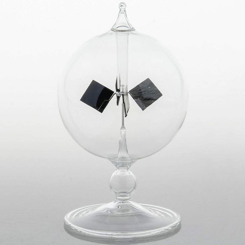 Clear Solar Radiometer Sun Light Vanes Glass Radiometer Science7593