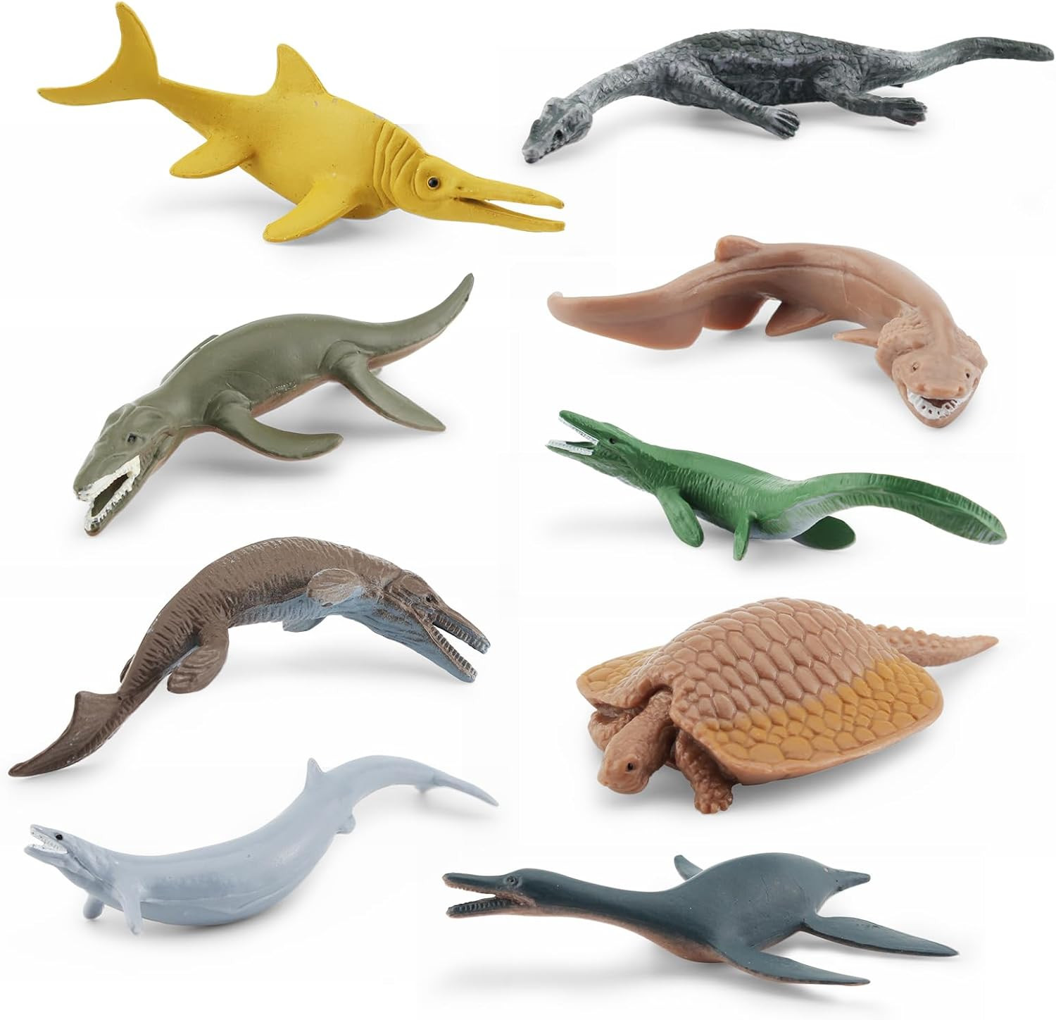 Mini Prehistoric Sea Creatures Toys Ancient Dinosaur Toy Set 2-4 Inch Marine