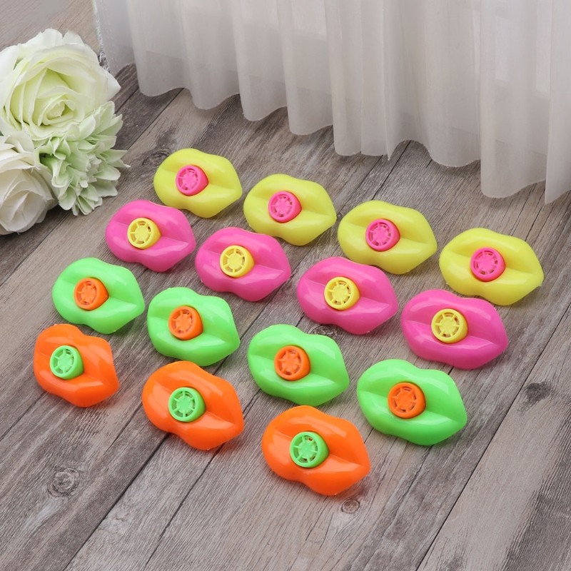 Kids Blowout Lip Shape Sound Maker Children’s Whistle Toy for School Game Party