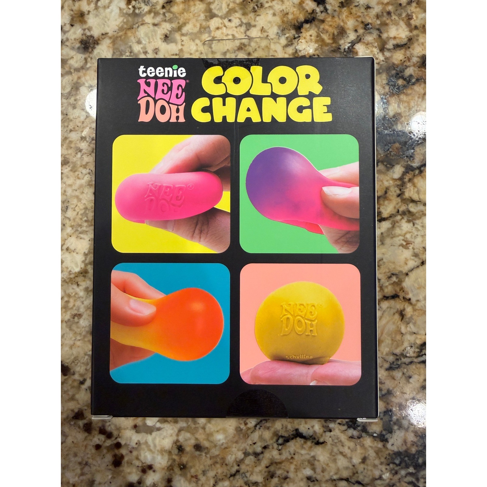 NWT Schylling Teenie NeeDoh Color Change Toy Multicolor 4-Pack Stress