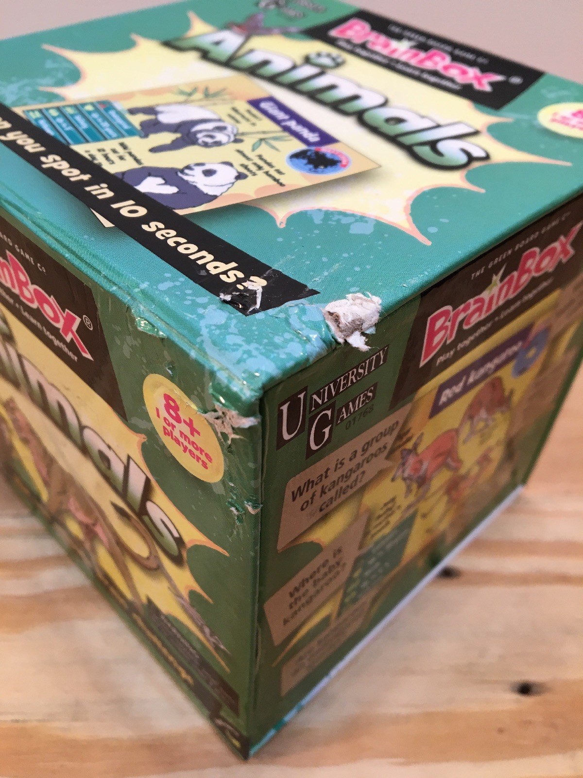 University Games BrainBox Memory Game Animals Edition Ages 8 and Up