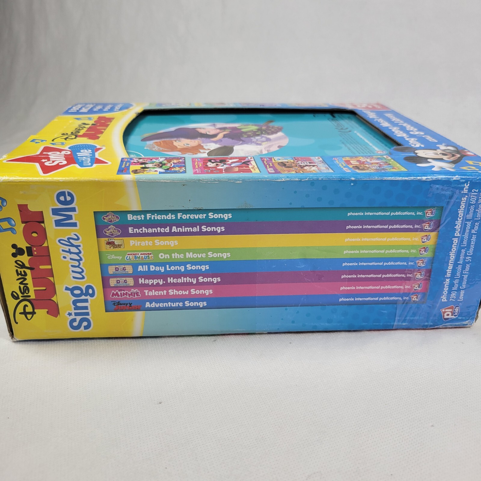 Disney Junior Sing With Me Sing Along Music Player & 8 Book Library New