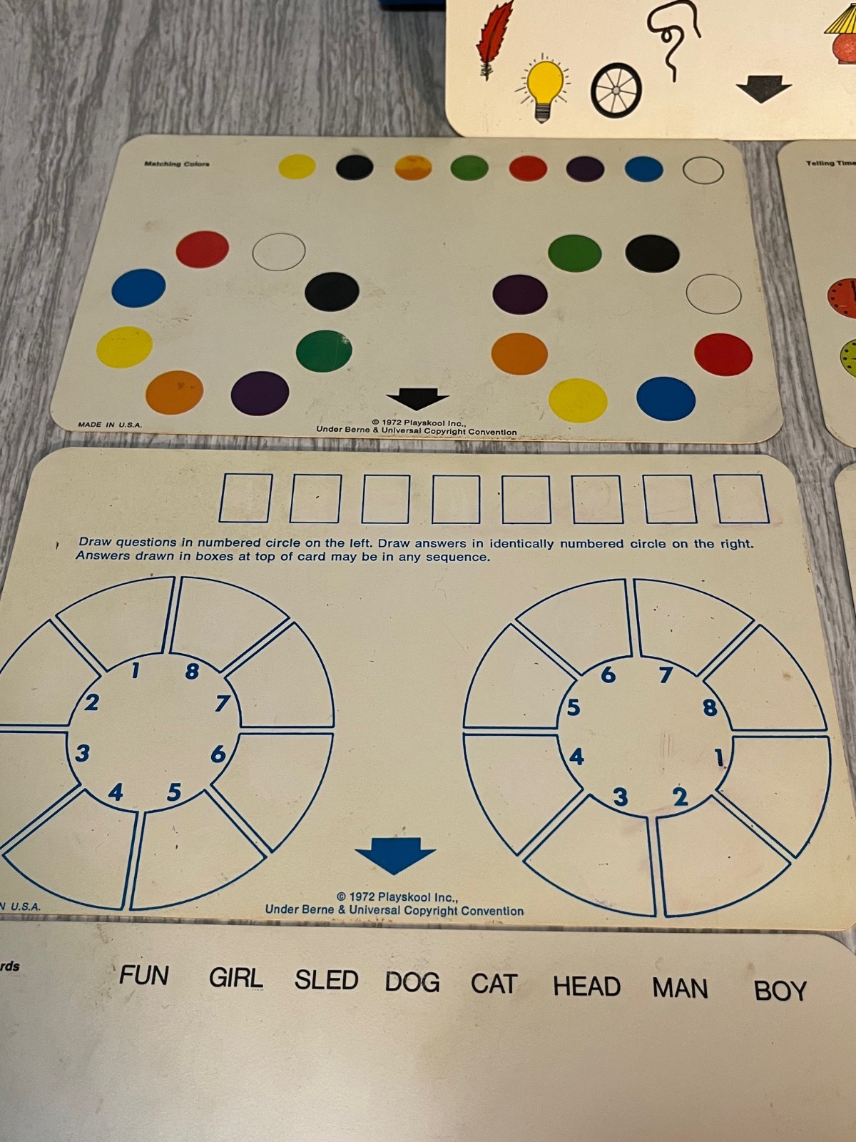 Vintage 70s Playskool Reel to Reel Play ‘N Learn Computer Interactive with Cards