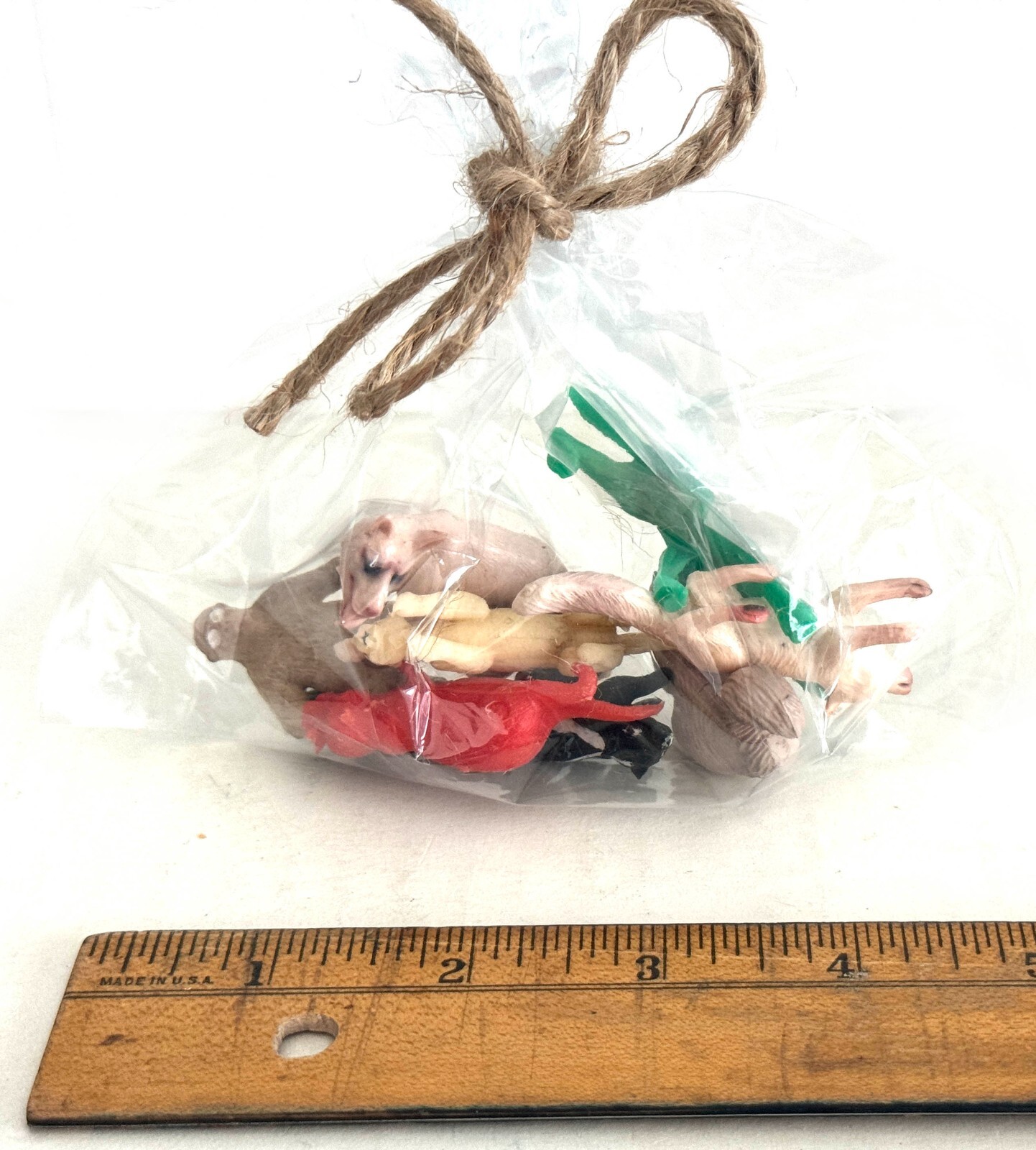 Lot of (8) Small Vinyl Plastic Animal Toy Figures (Circa 1980’s)