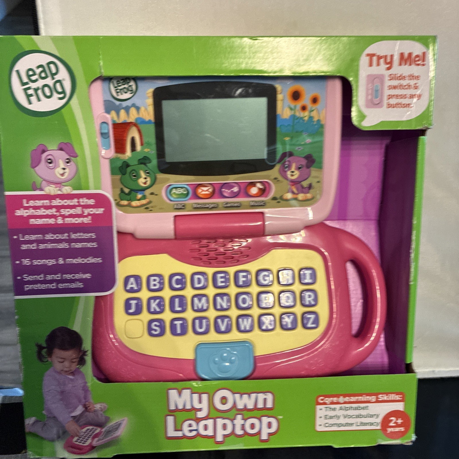 LeapFrog My Own Leaptop Interactive Educational Learning Laptop in Pink NIB