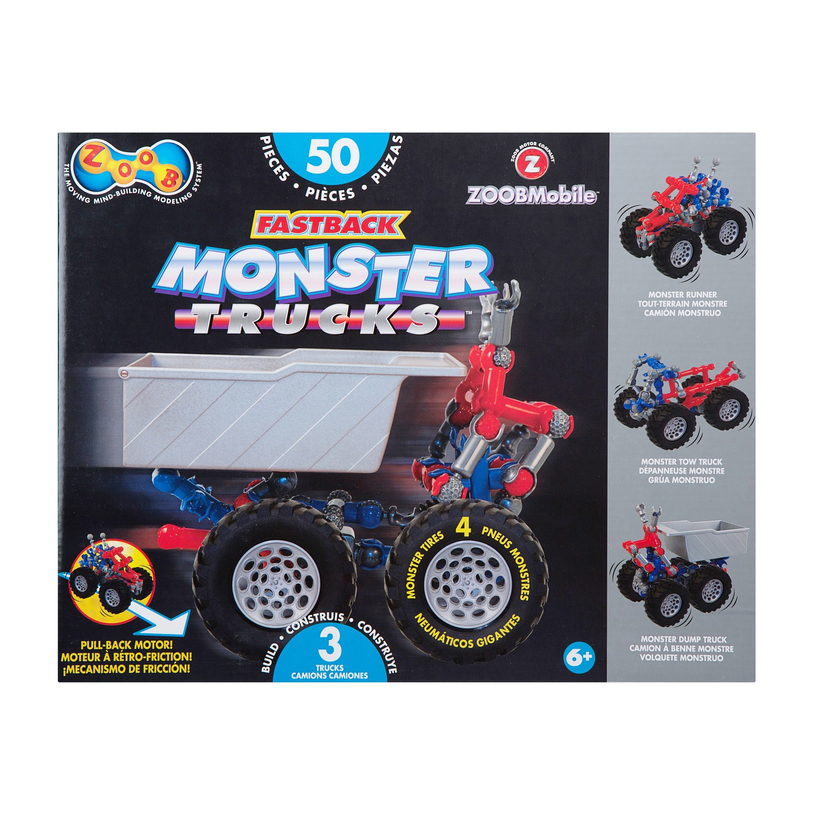 New – ZOOBMobile Fastback Monster Trucks – Ages 6+ | 1+ players