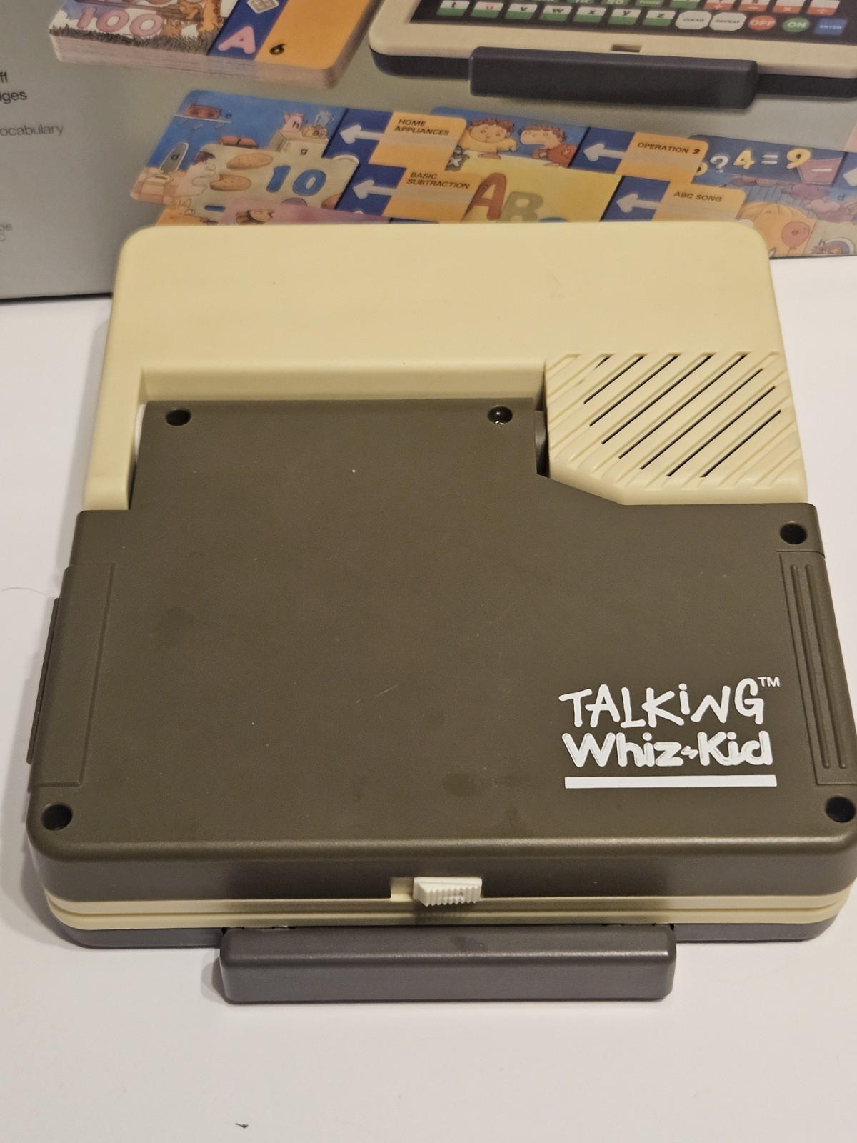 Talking Whiz Kid 1987 Vtech Education Computer w/ Learning Cards Vintage Nos