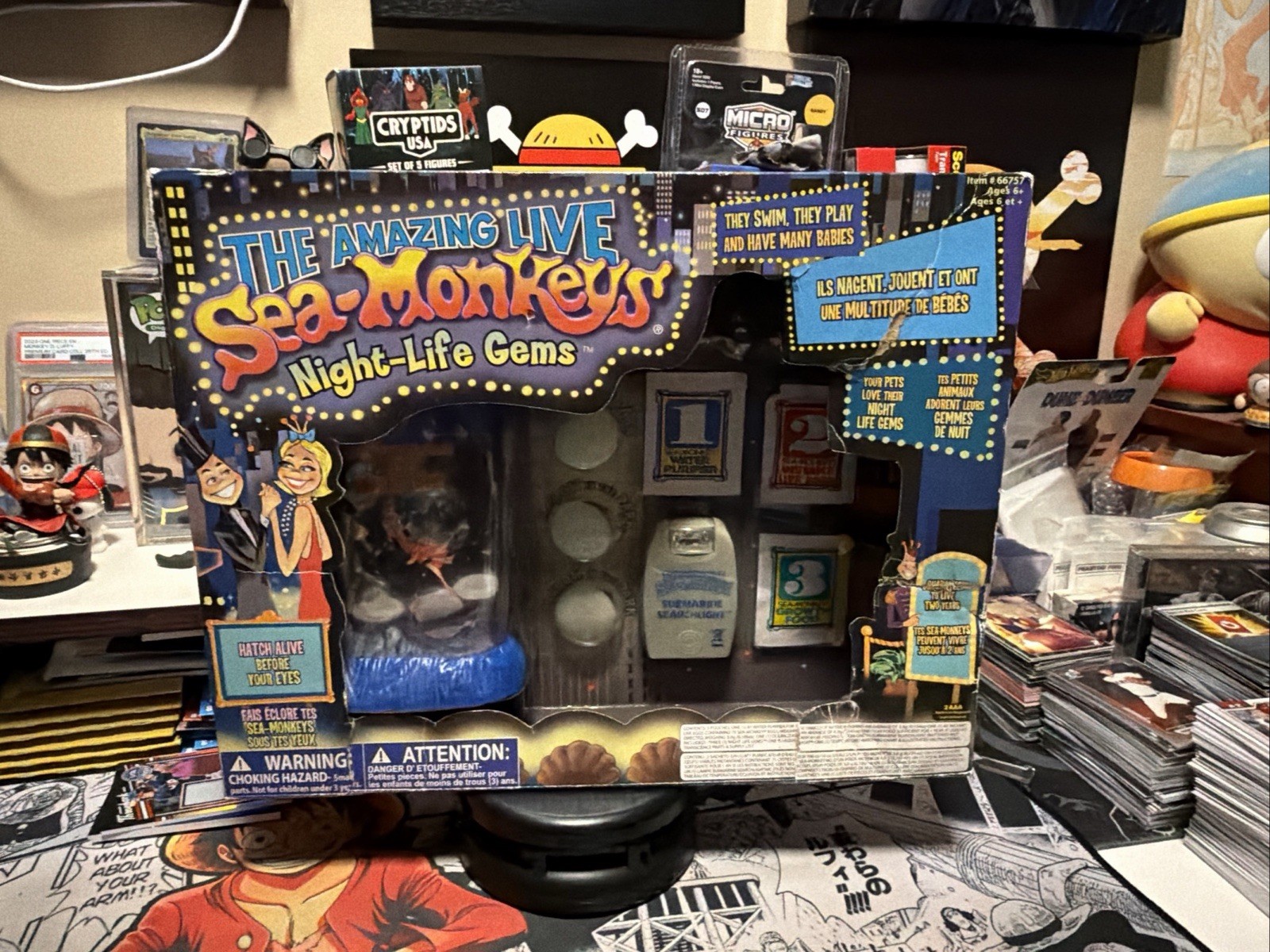 Rare NIB The Amazing Live SeaMonkeys NightLife Gems 2011 Glow In The Dark Sealed