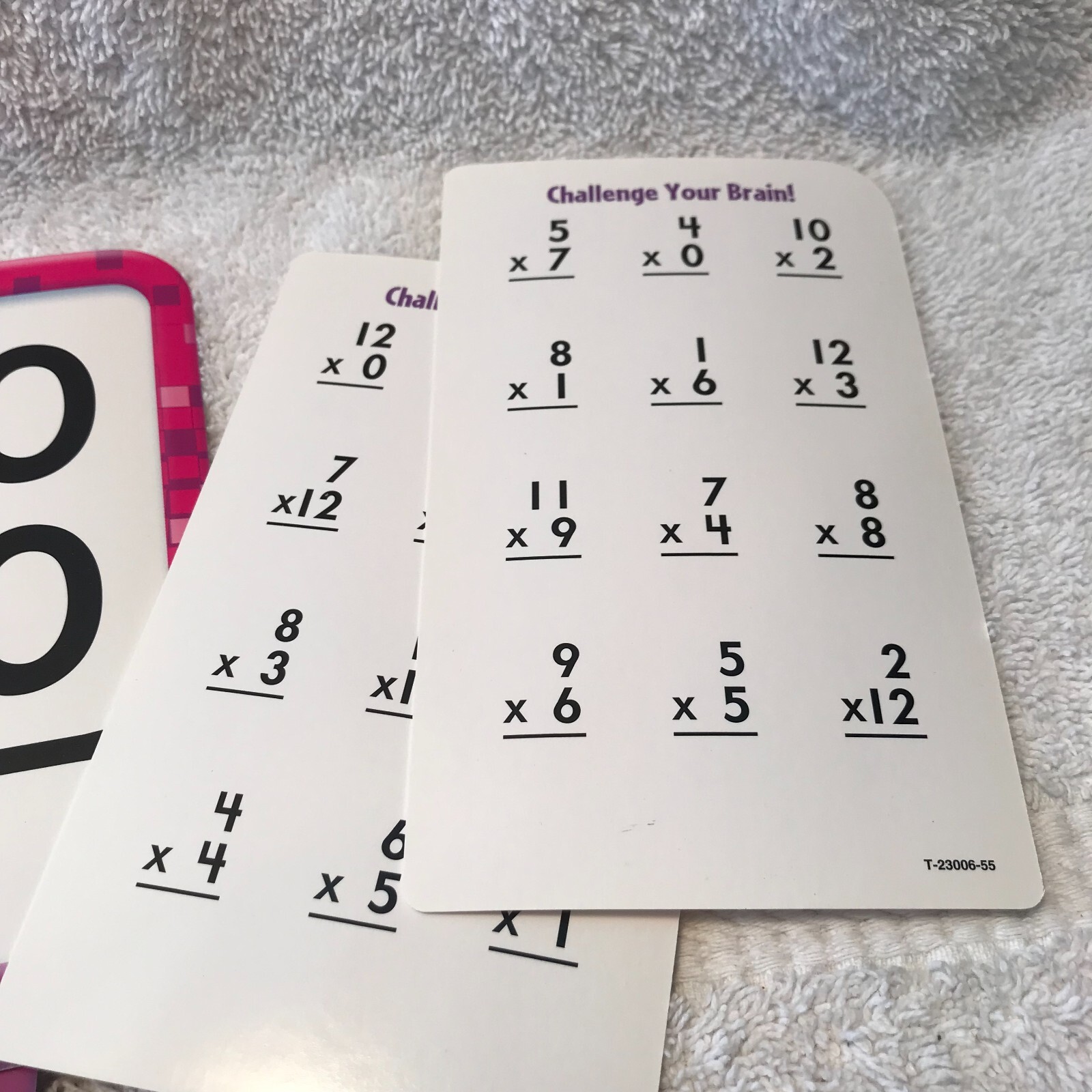 TREND Multiplication 0-12 Flash Cards Age 6+ Self-Checking Design*Skill Build