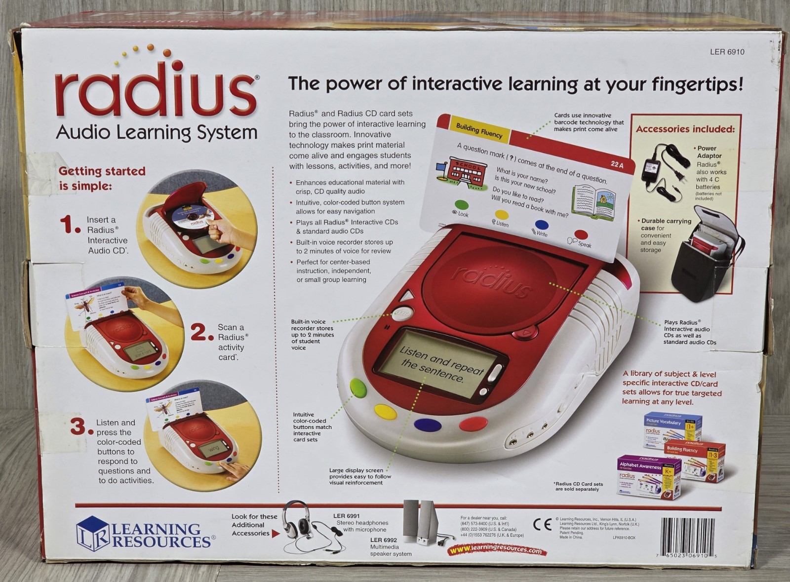 Learning Resources Radius Audio Learning System LER 6910 – NEW –