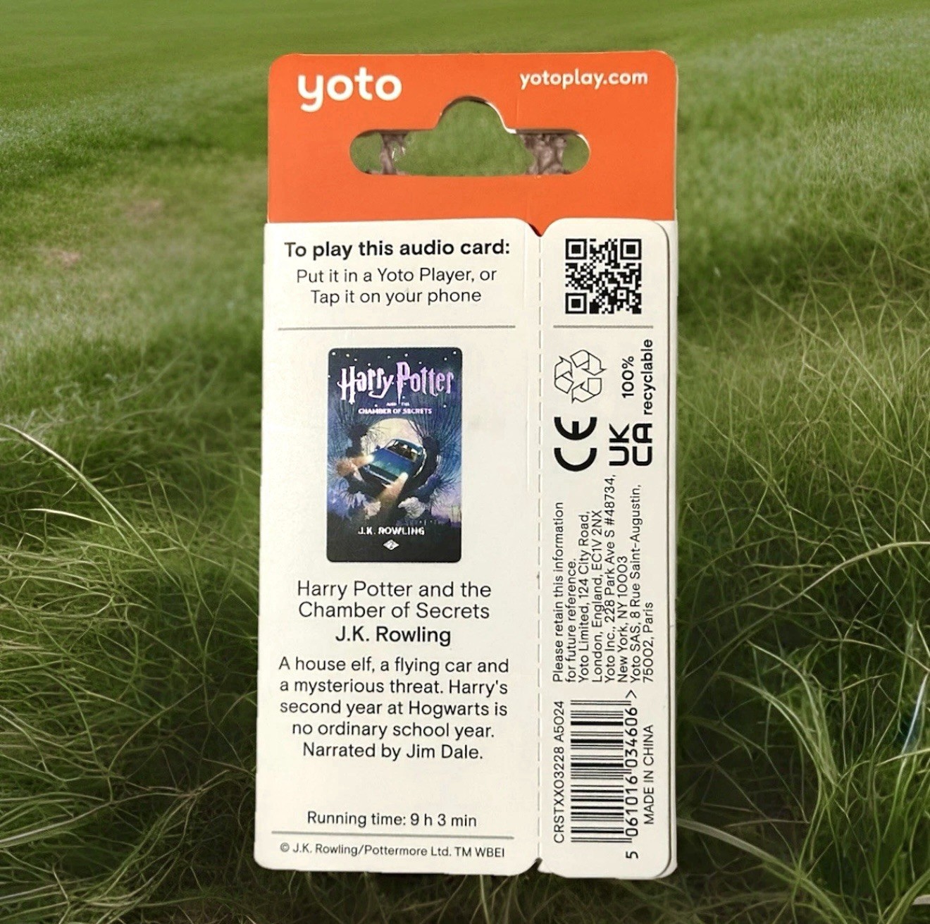 New Yoto Audio Card: Harry Potter and the Chamber of Secrets Age 7+