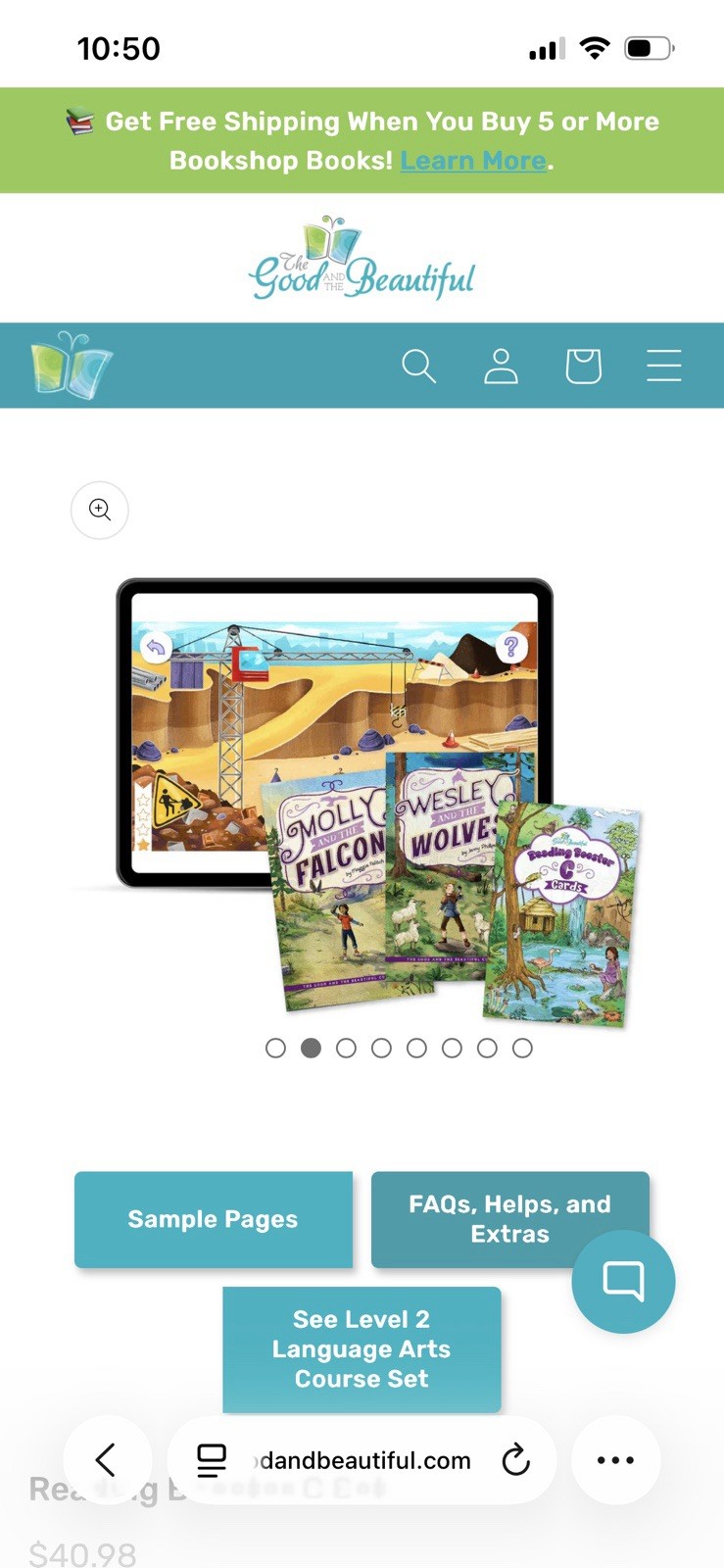 The Good And The Beautiful Reading Booster C Set Homeschool
