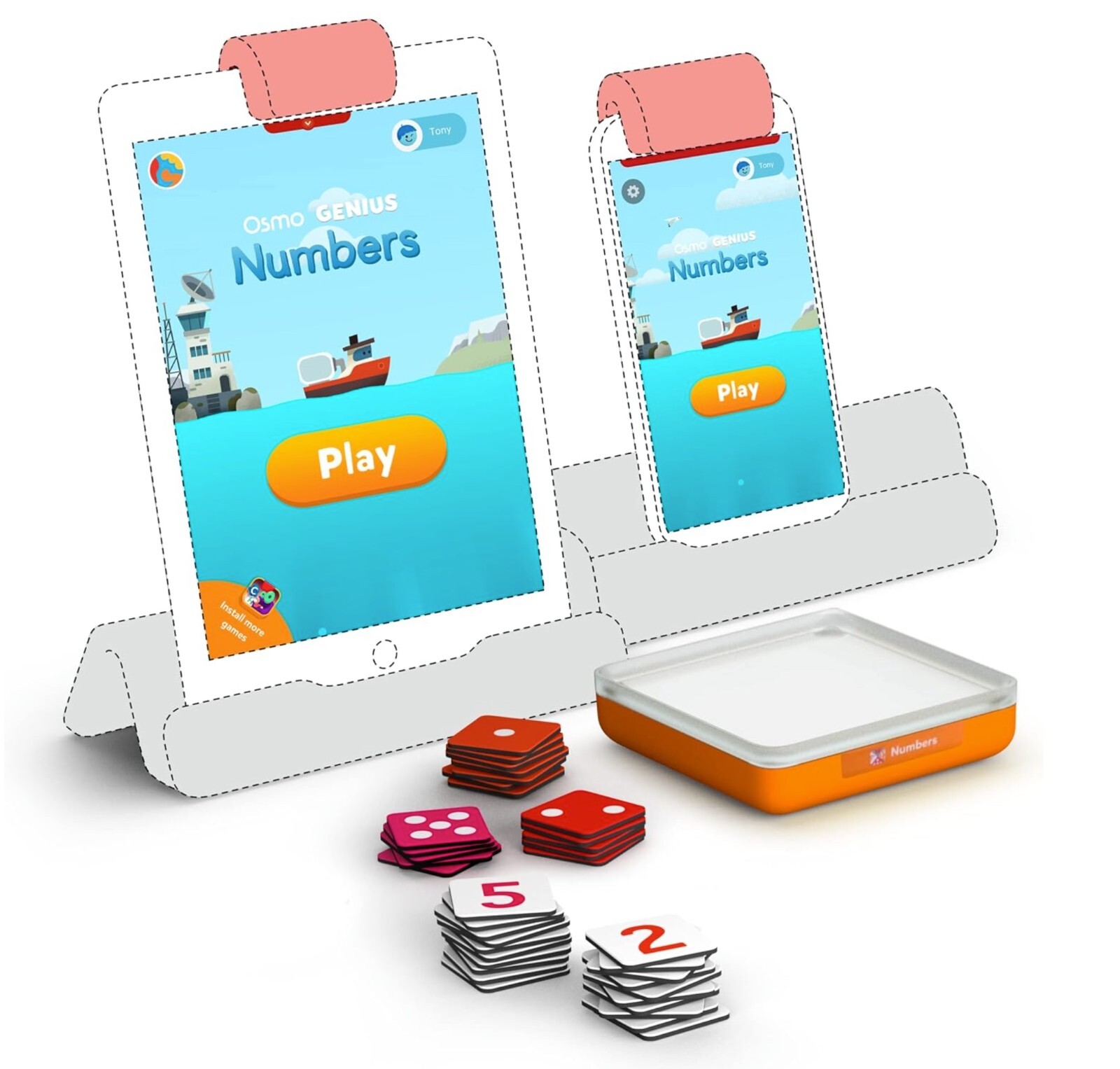 Osmo Genius Numbers Tiles Work with iPad or Fire Tablet for Ages 6-10 BRAND NEW