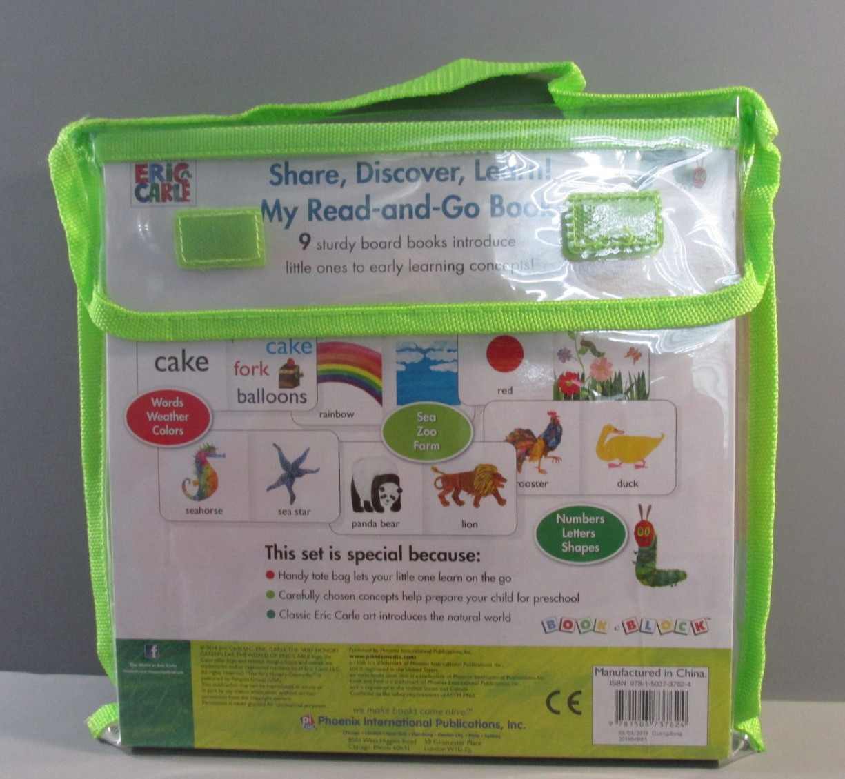 9 Piece PI Kids “Eric Carle” My Read-and-Go Study Board Books