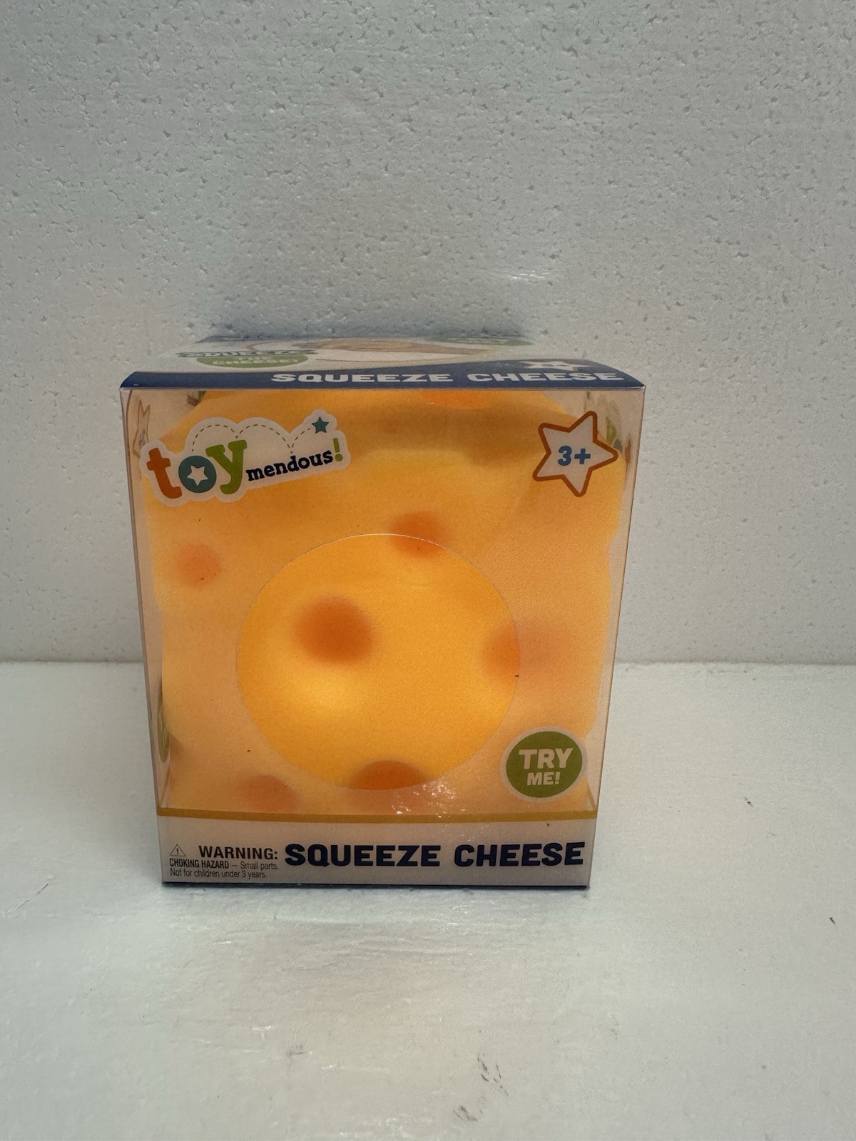🧀 Squeeze Cheese Large Squishy Toy Toymendous – New in Box US Seller Fast Ship