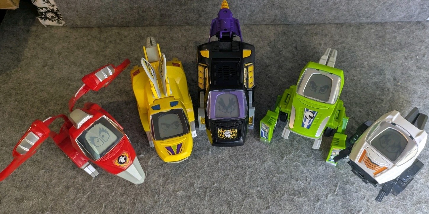 VTech Switch & Go Dinos Lot Of 5 Tested Working Dino Vehicle Transformers LCD