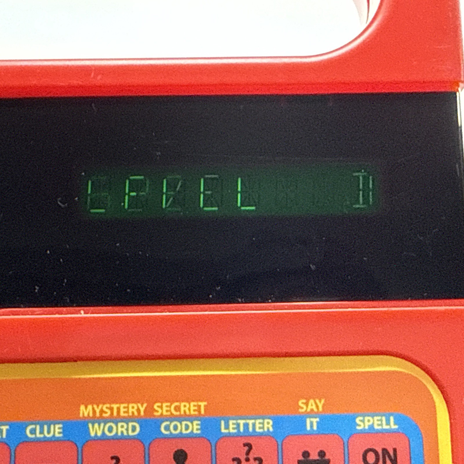 Speak & Spell Electronic Learning Toy Red Yellow Tested Works Basic Fun 09624