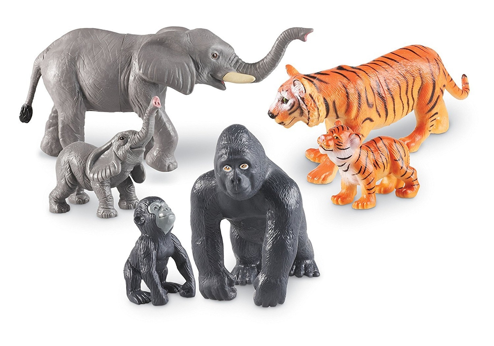 Learning Resources Jumbo Jungle Animals: Mommas and Babies, Momma and Baby El…