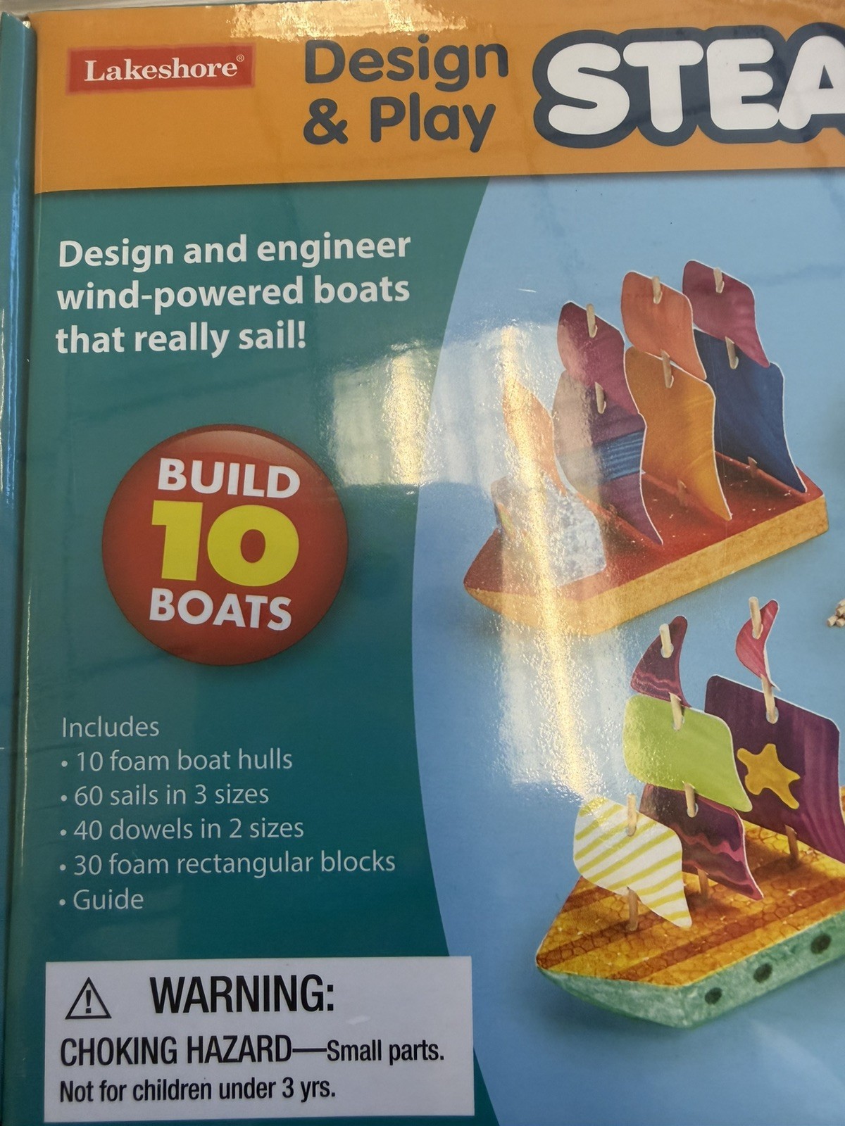 Lakeshore Learning Design & Play STEAM Boats Kit New Sealed Pre K – 3rd Grade