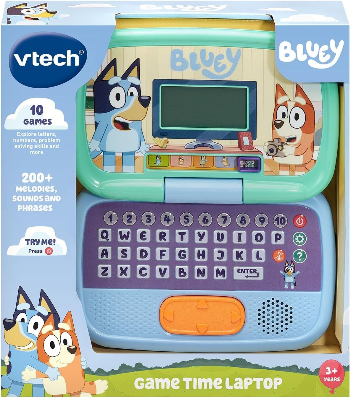 Bluey Game Time Laptop Kids Educational Toy Games for Ages 3 plus