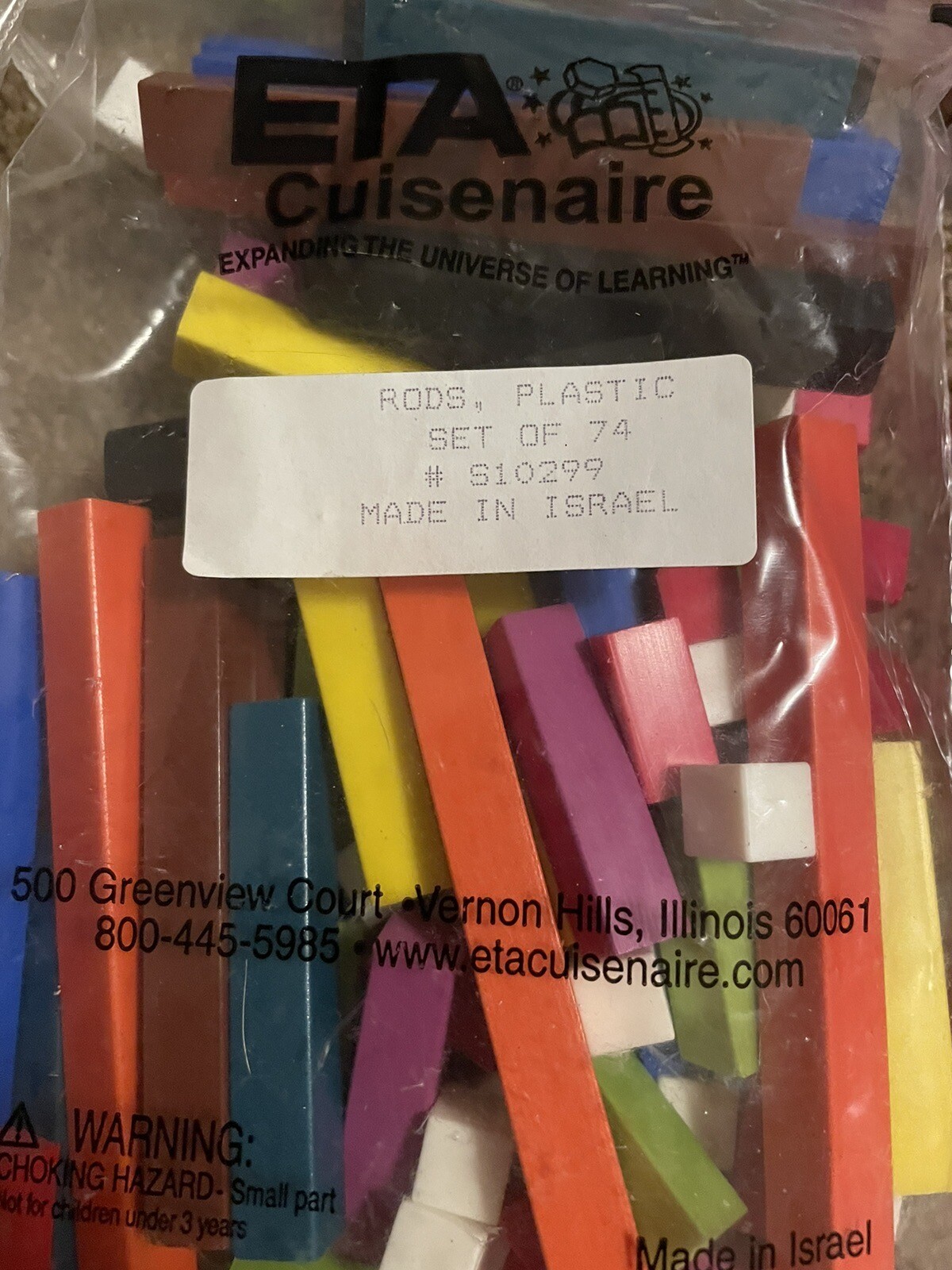 ETA Cuisenaire Educational Lot.