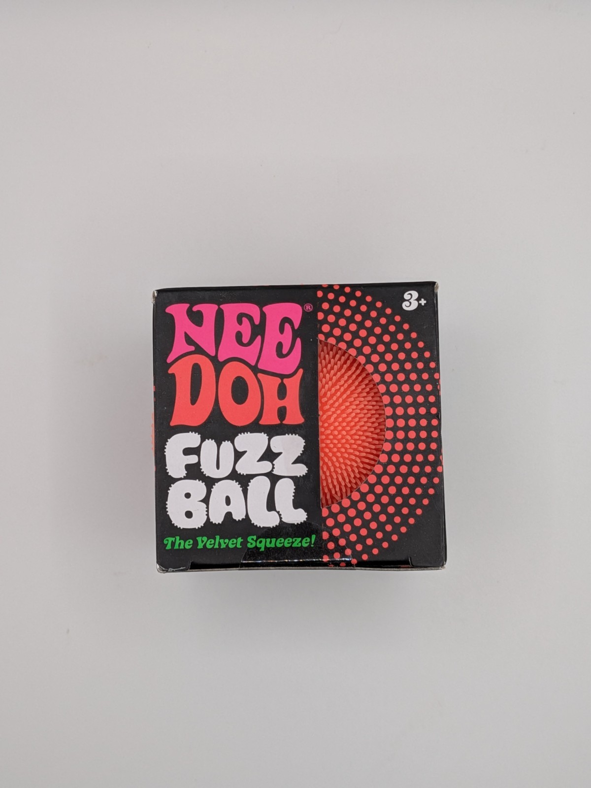 Nee Doh Needoh FUZZ BALL The Velvet Squeeze Fuzzball NEW Orange
